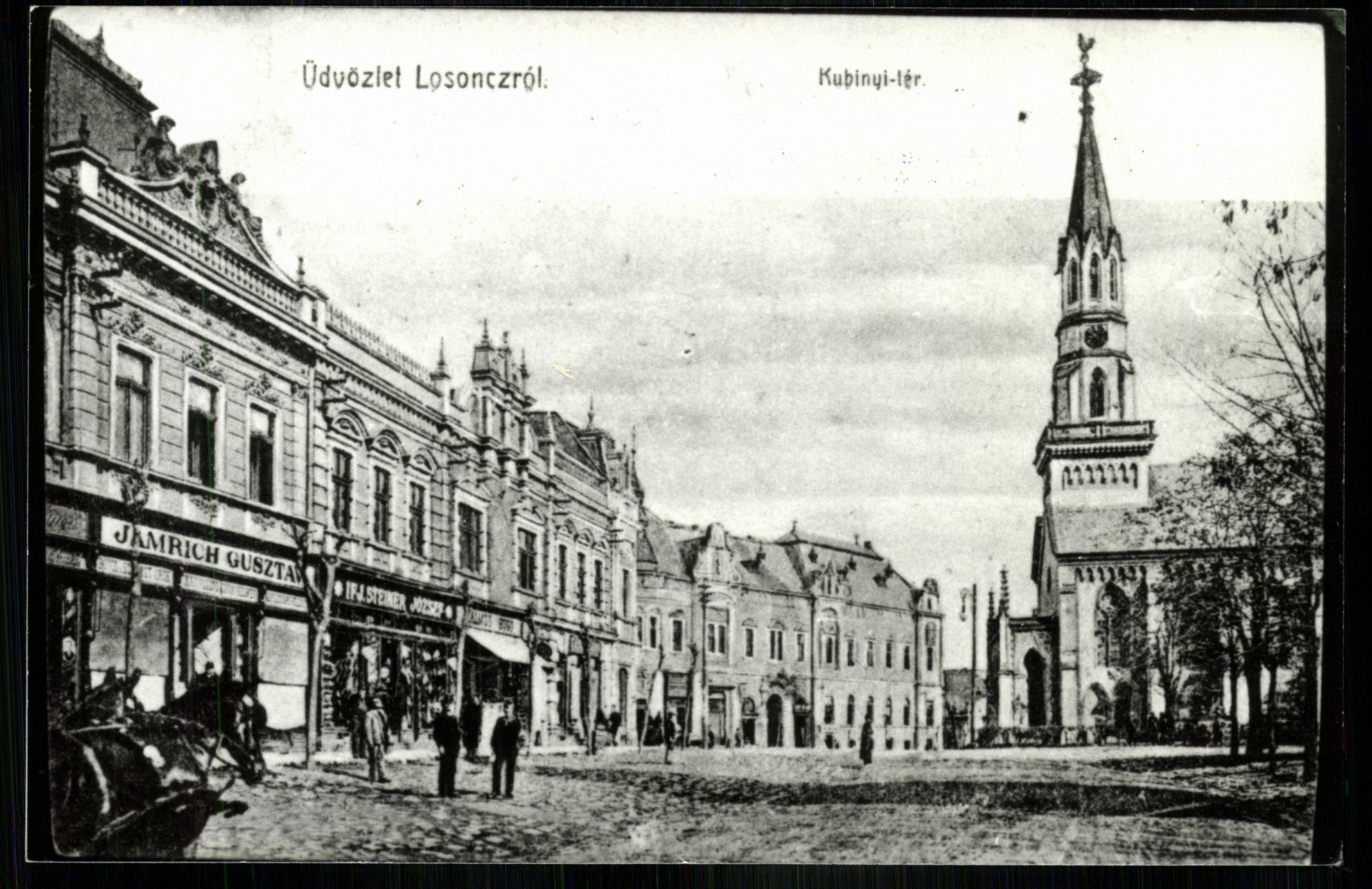Losonc; Kubinyi tér (Magyar Kereskedelmi és Vendéglátóipari Múzeum CC BY-NC-ND)
