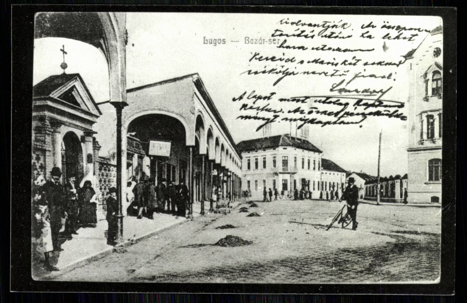 Lugos; Bazár tér (Magyar Kereskedelmi és Vendéglátóipari Múzeum CC BY-NC-ND)