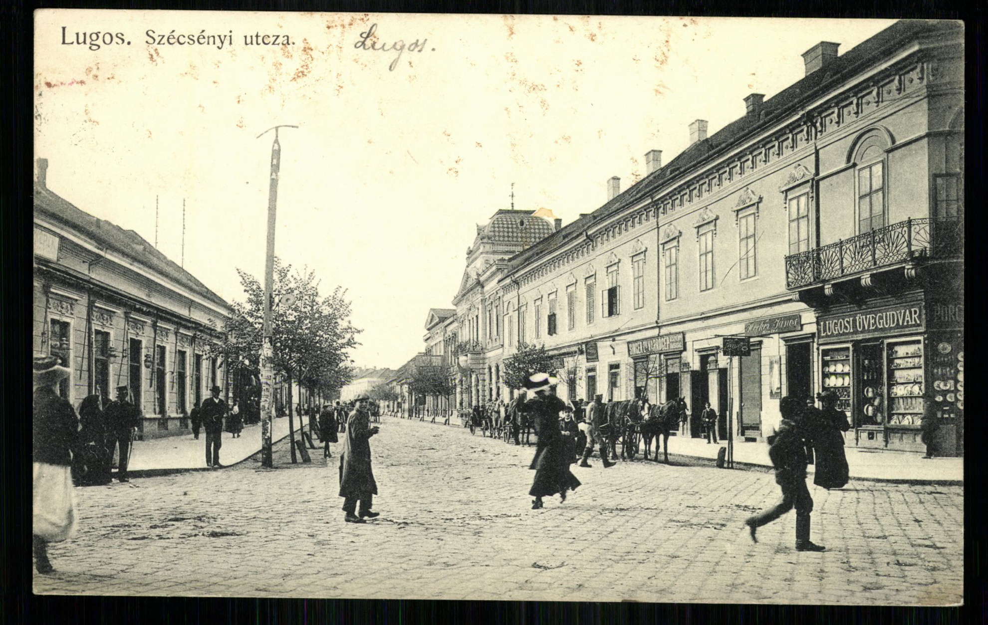 Lugos; Szécsényi utca (Magyar Kereskedelmi és Vendéglátóipari Múzeum CC BY-NC-ND)