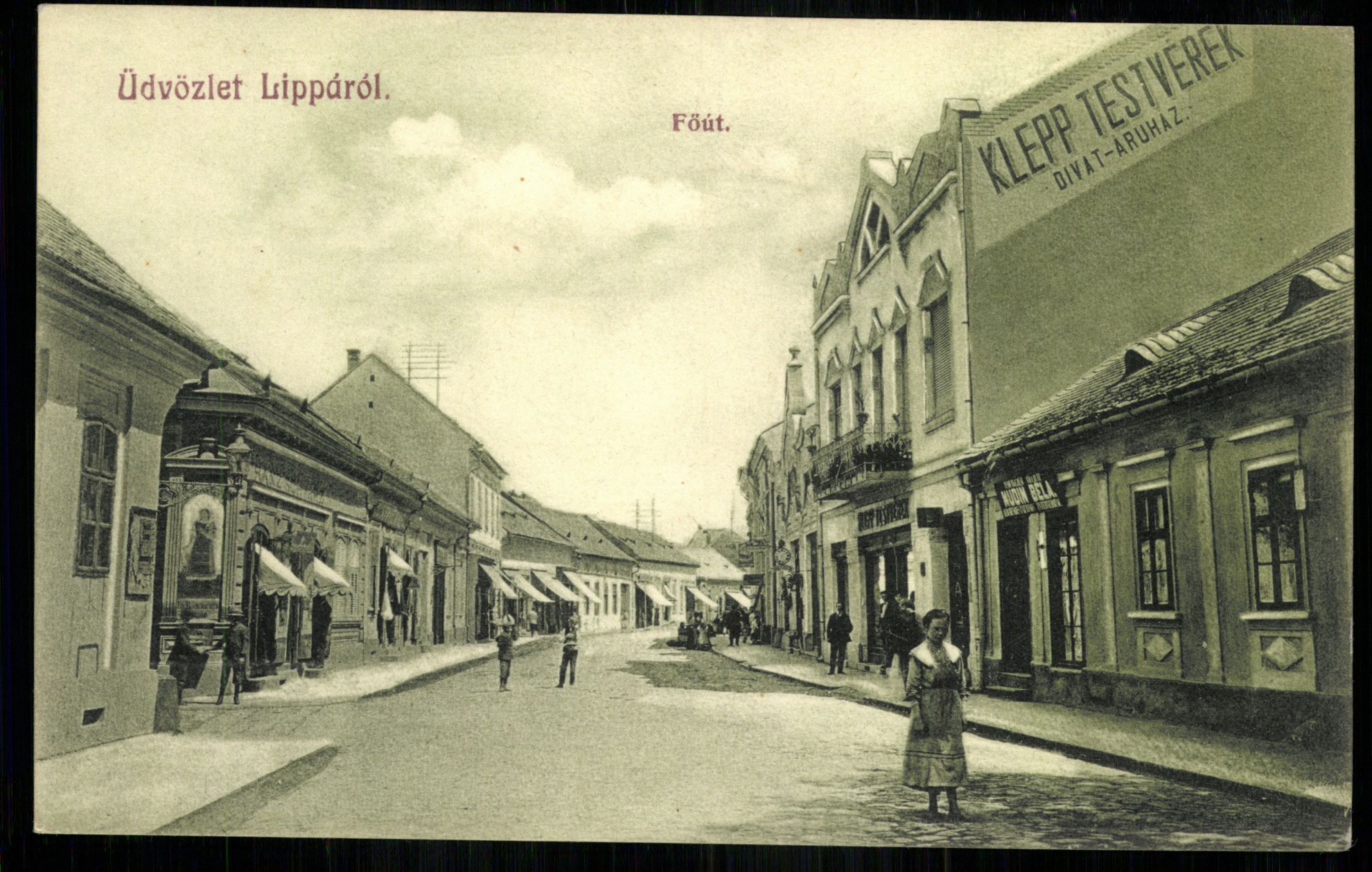 Lippa; Főút (Magyar Kereskedelmi és Vendéglátóipari Múzeum CC BY-NC-ND)