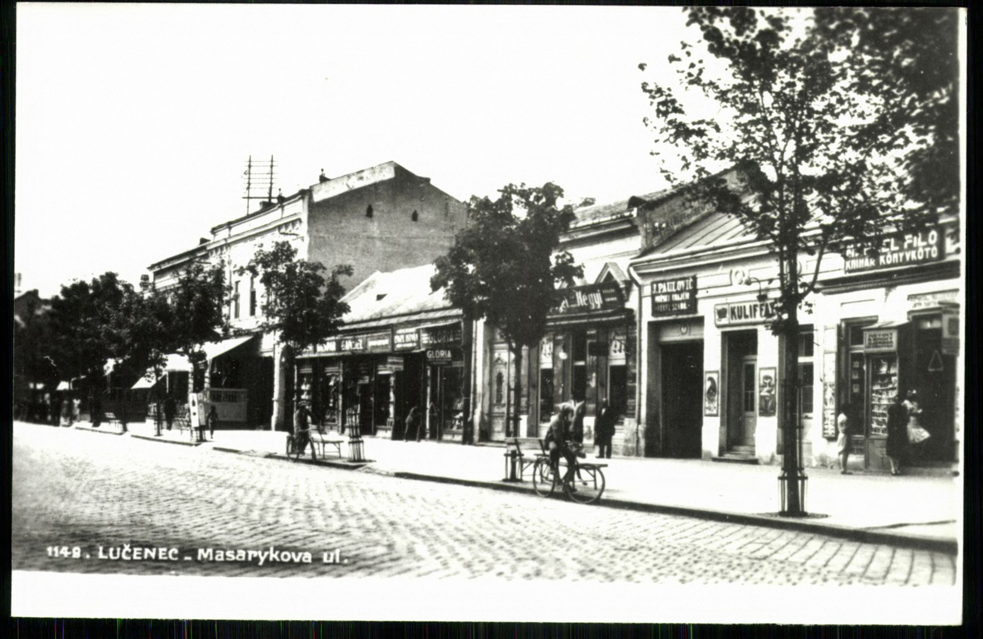 Lučenec; Masarykova ul. (Magyar Kereskedelmi és Vendéglátóipari Múzeum CC BY-NC-ND)