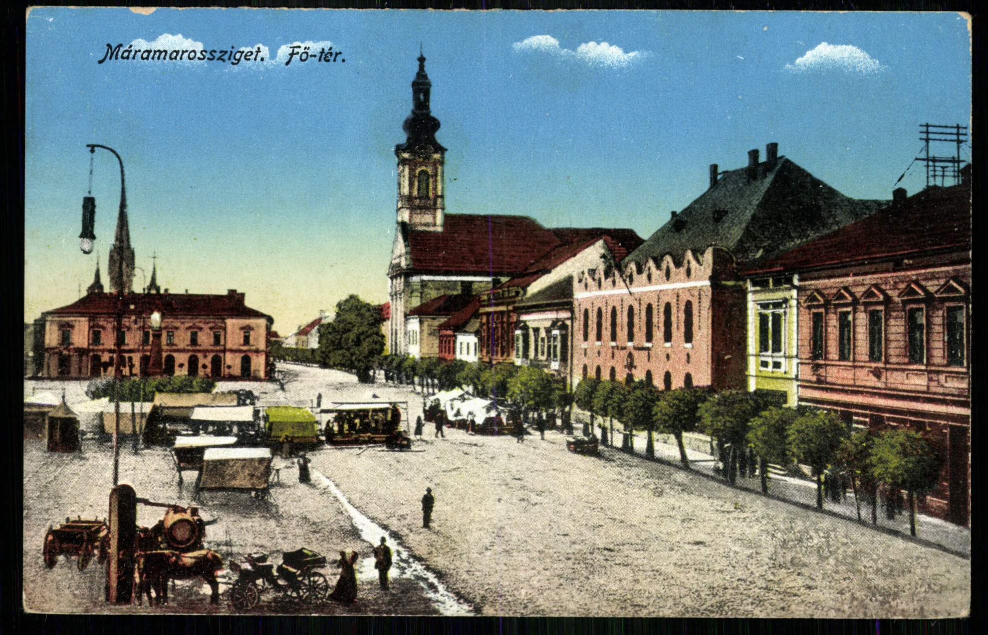 Máramarossziget; Fő tér (Magyar Kereskedelmi és Vendéglátóipari Múzeum CC BY-NC-ND)