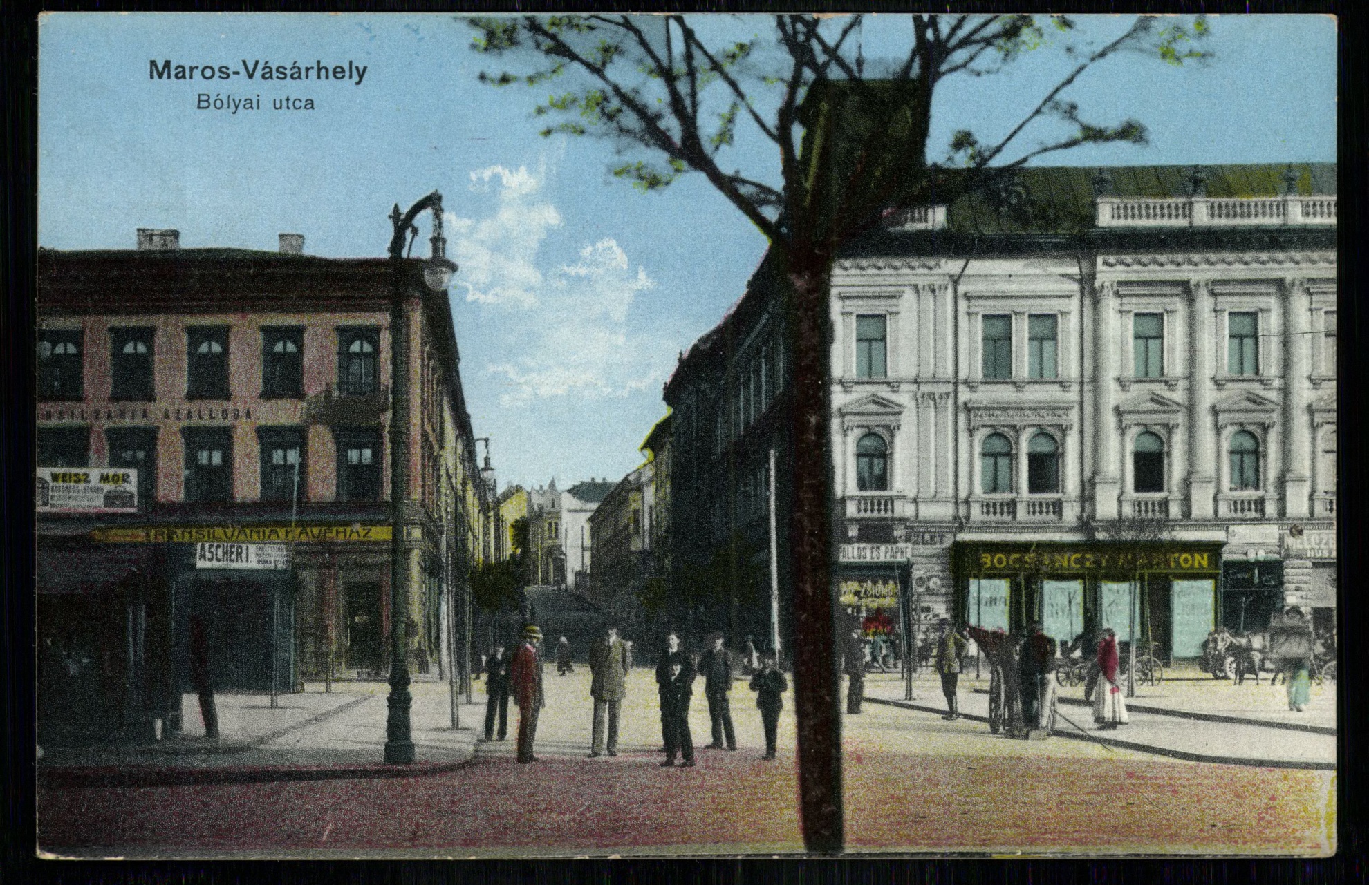 Marosvásárhely; Bólyai utca (Magyar Kereskedelmi és Vendéglátóipari Múzeum CC BY-NC-ND)