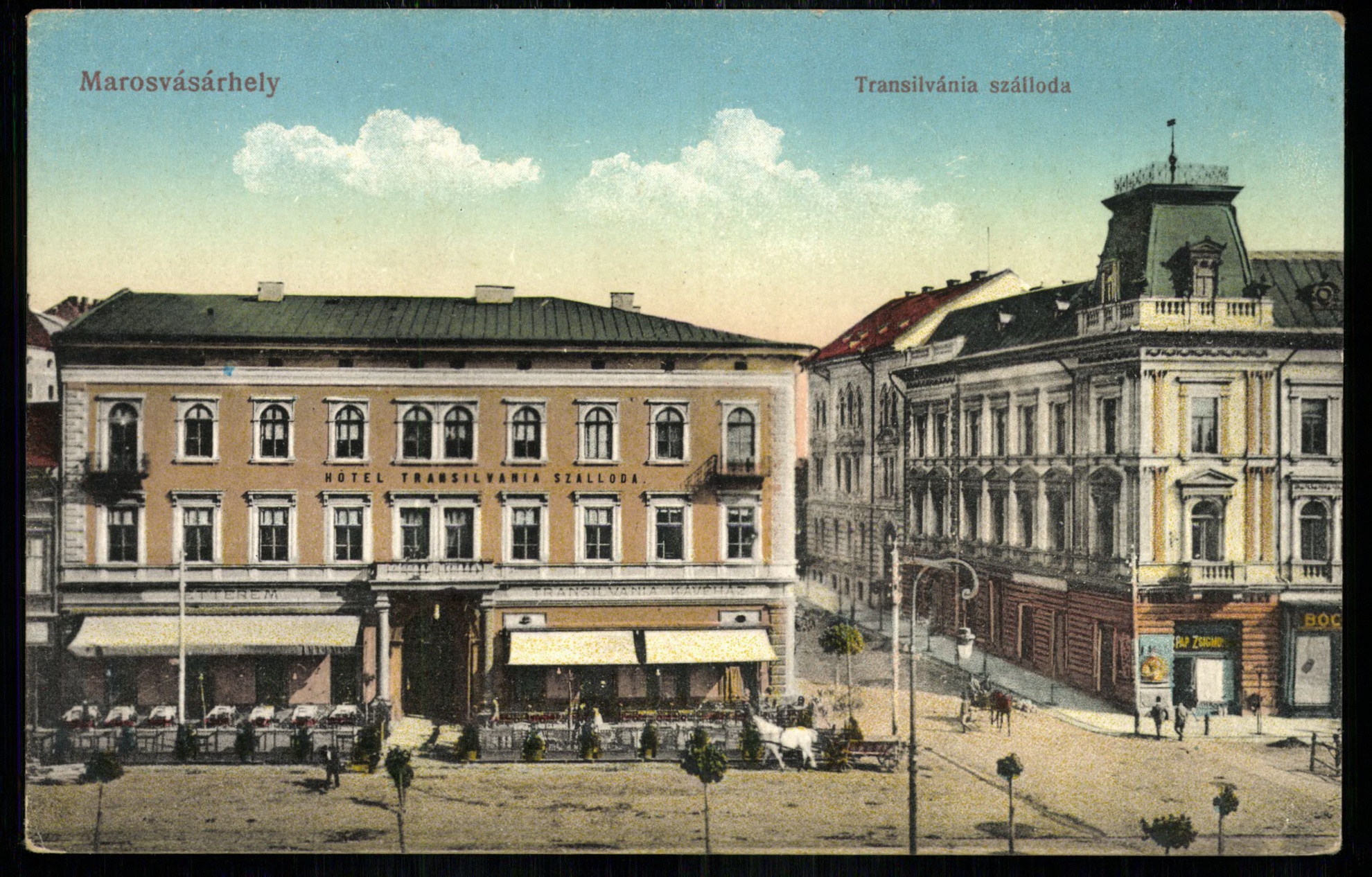 Marosvásárhely; Transilvánia szálloda (Magyar Kereskedelmi és Vendéglátóipari Múzeum CC BY-NC-ND)