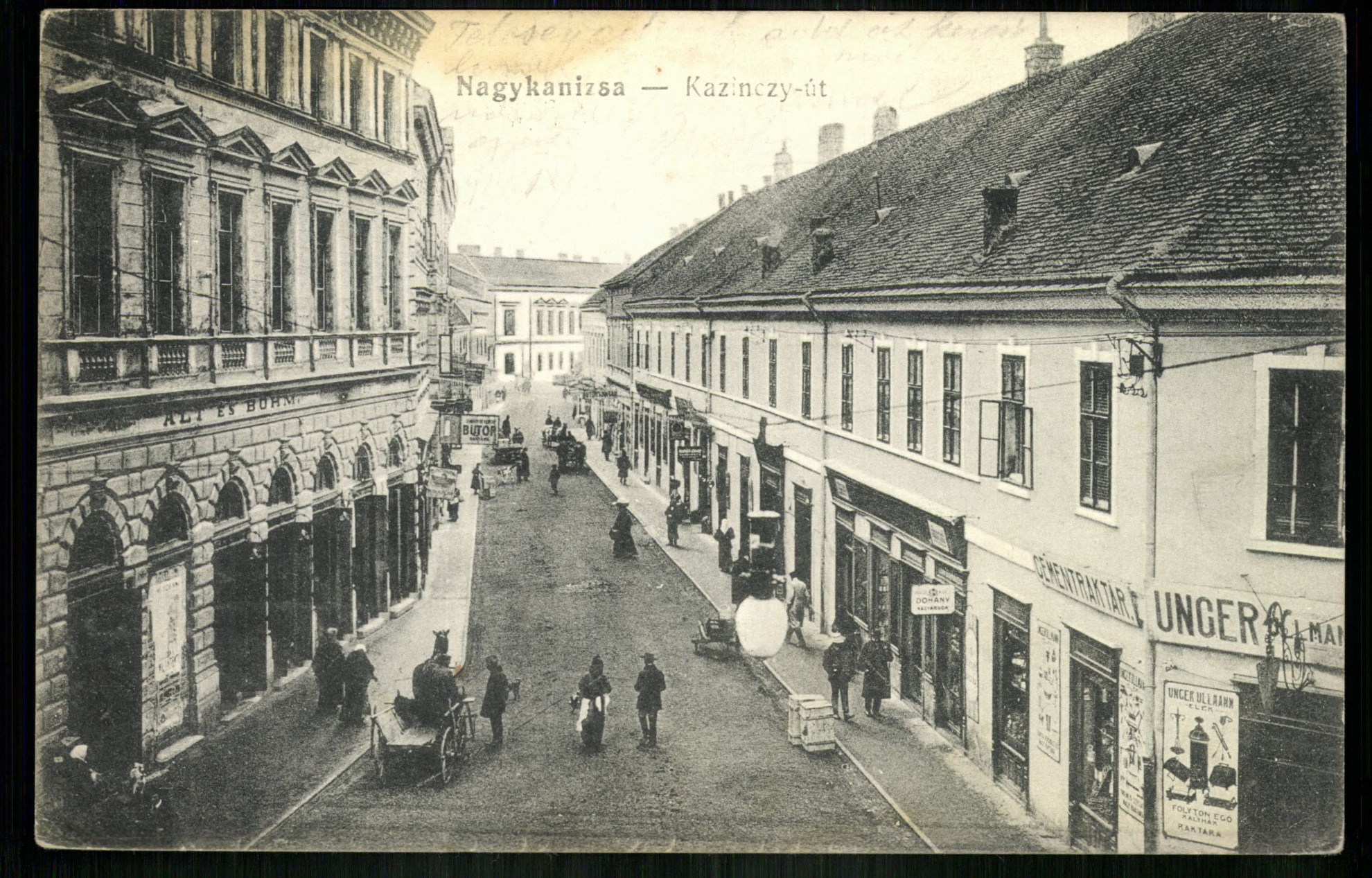 Nagykanizsa; Kazinczy út (Magyar Kereskedelmi és Vendéglátóipari Múzeum CC BY-NC-ND)