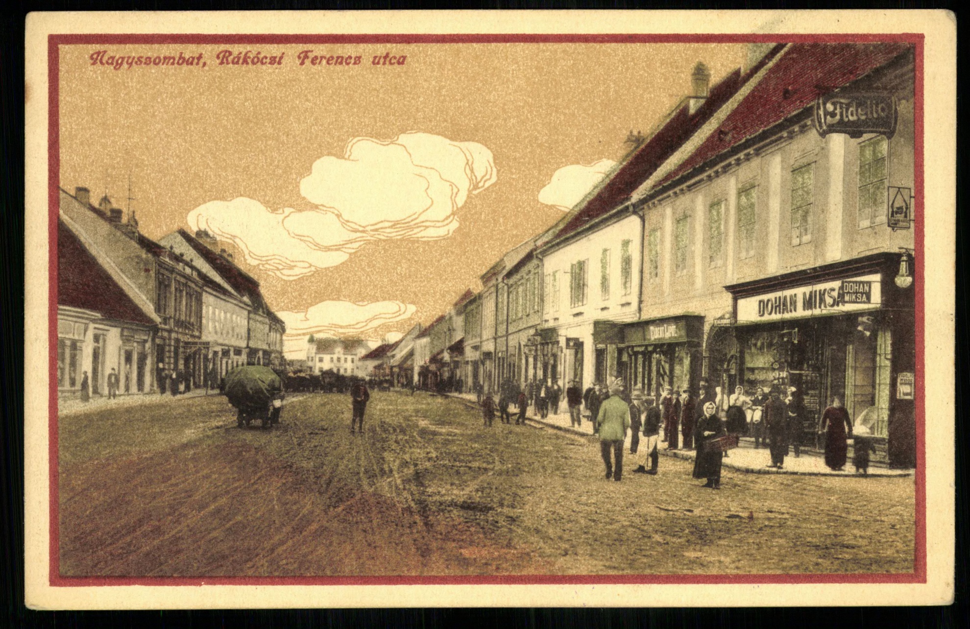 Nagyszombat; Rákóczi Ferenc utca (Magyar Kereskedelmi és Vendéglátóipari Múzeum CC BY-NC-ND)