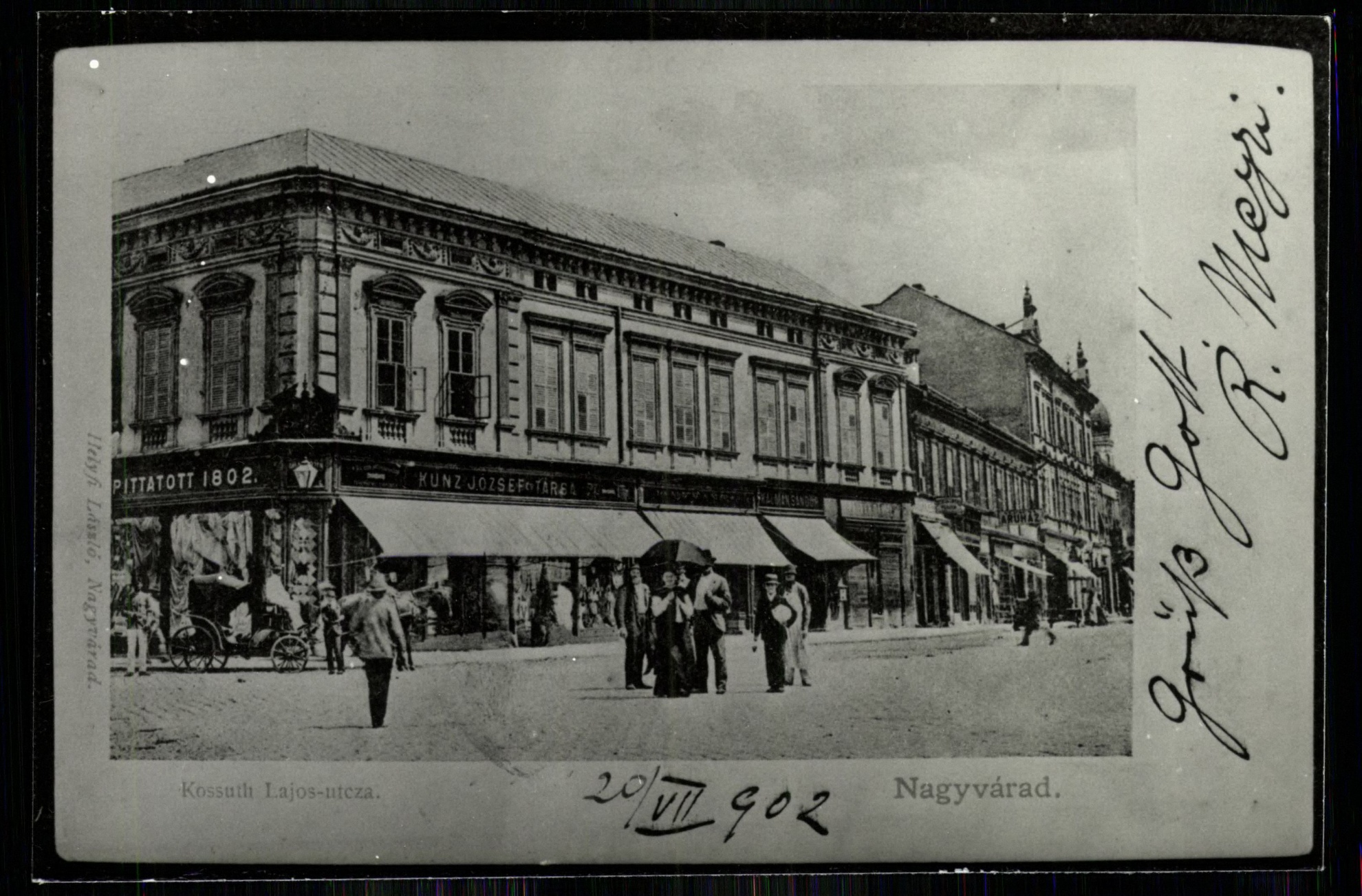 Nagyvárad; Kossuth Lajos utca (Magyar Kereskedelmi és Vendéglátóipari Múzeum CC BY-NC-ND)