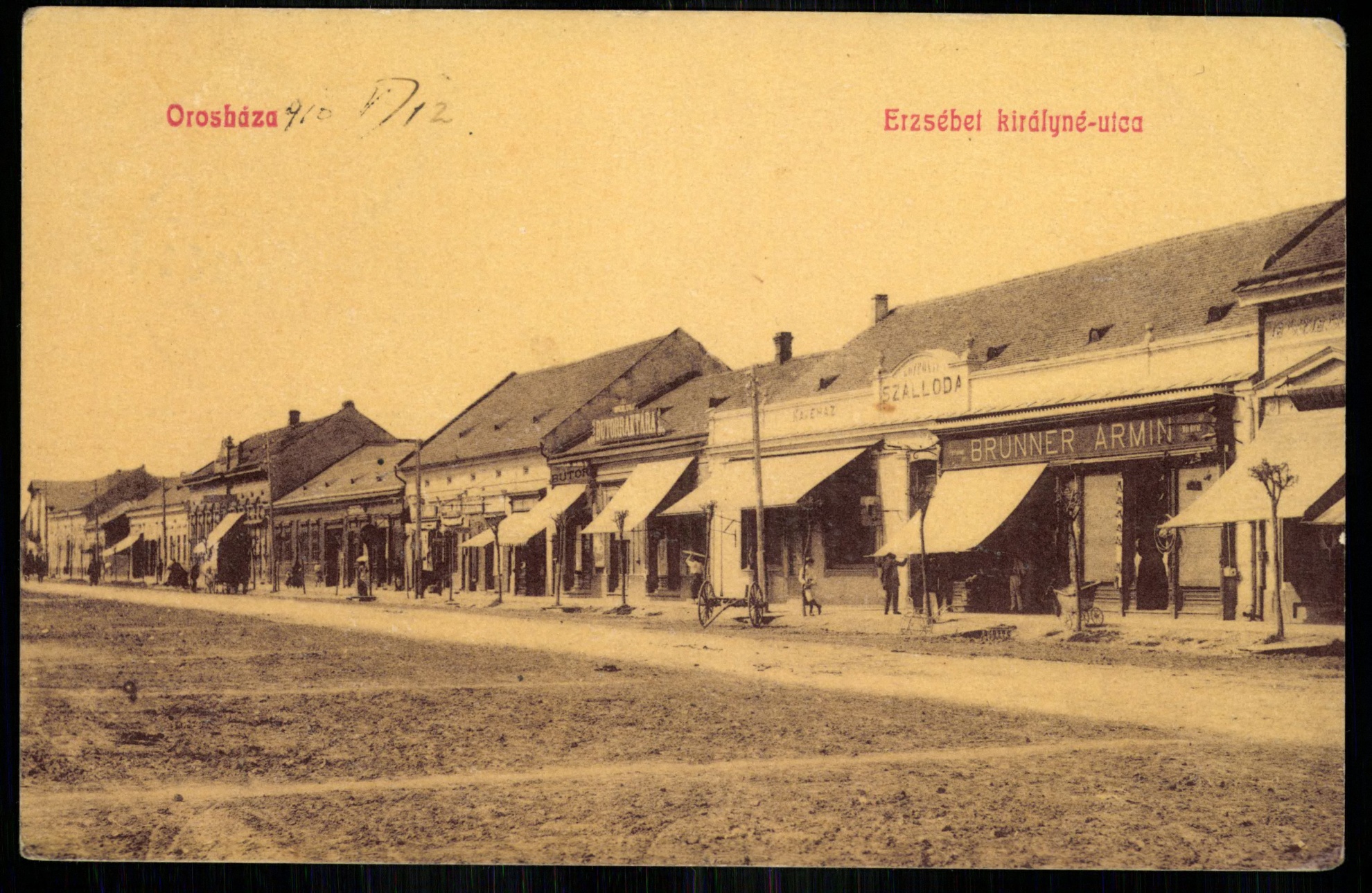 Orosháza; Erzsébet királyné utca (Magyar Kereskedelmi és Vendéglátóipari Múzeum CC BY-NC-ND)