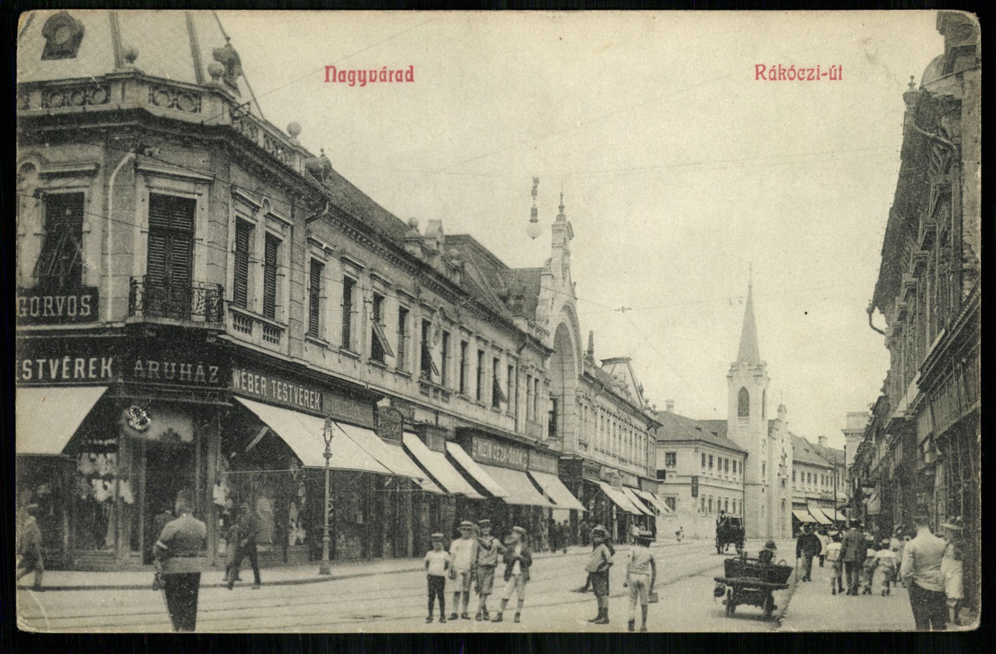 Nagyvárad; Rákóczi út (Magyar Kereskedelmi és Vendéglátóipari Múzeum CC BY-NC-ND)