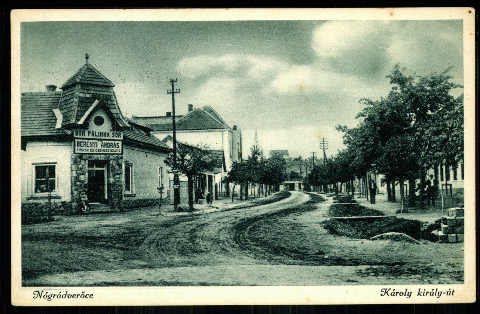 Nógrádverőce; Károly király út (Magyar Kereskedelmi és Vendéglátóipari Múzeum CC BY-NC-ND)