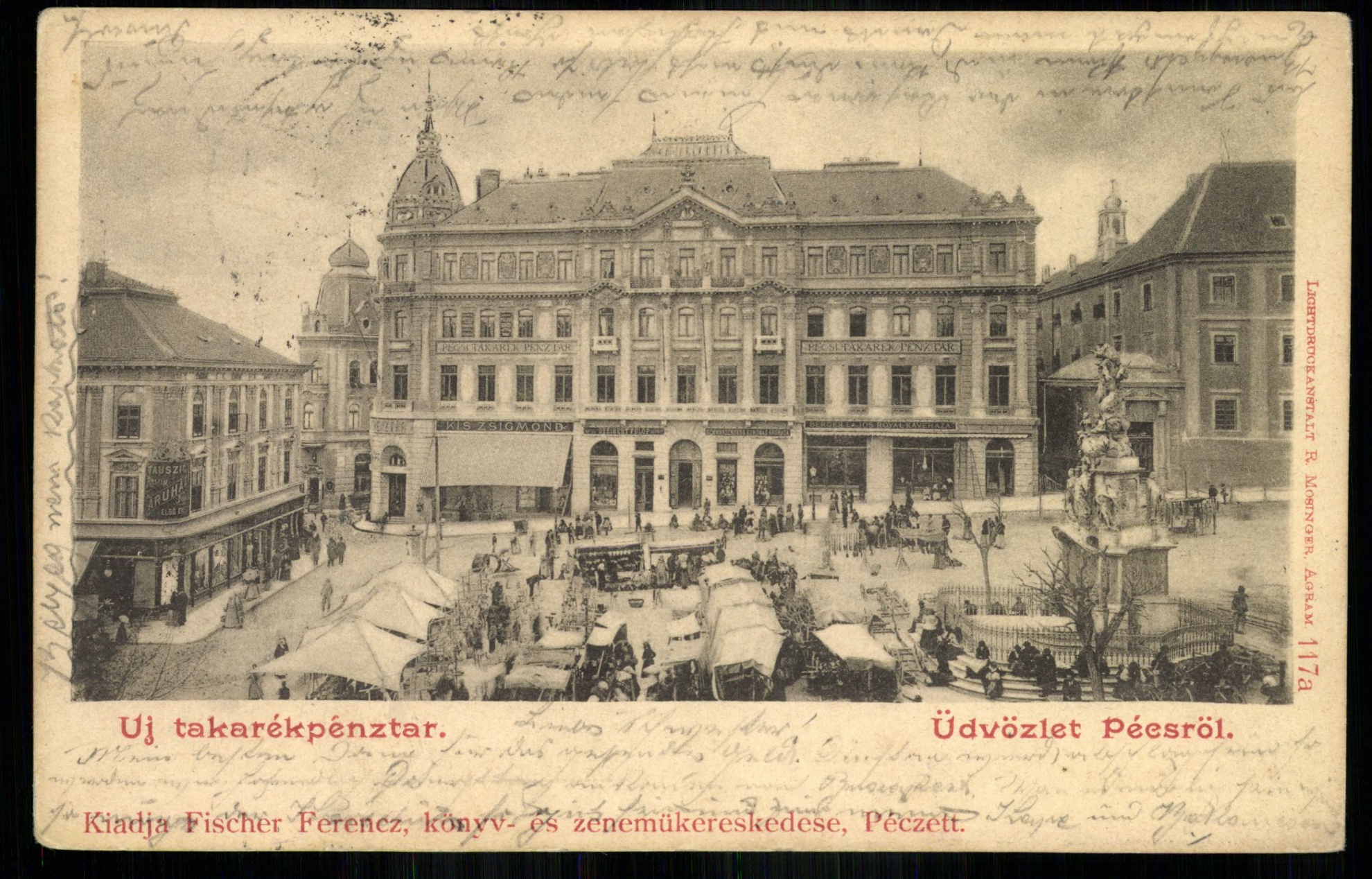 Pécs; Új Takarékpénztár (Magyar Kereskedelmi és Vendéglátóipari Múzeum CC BY-NC-ND)