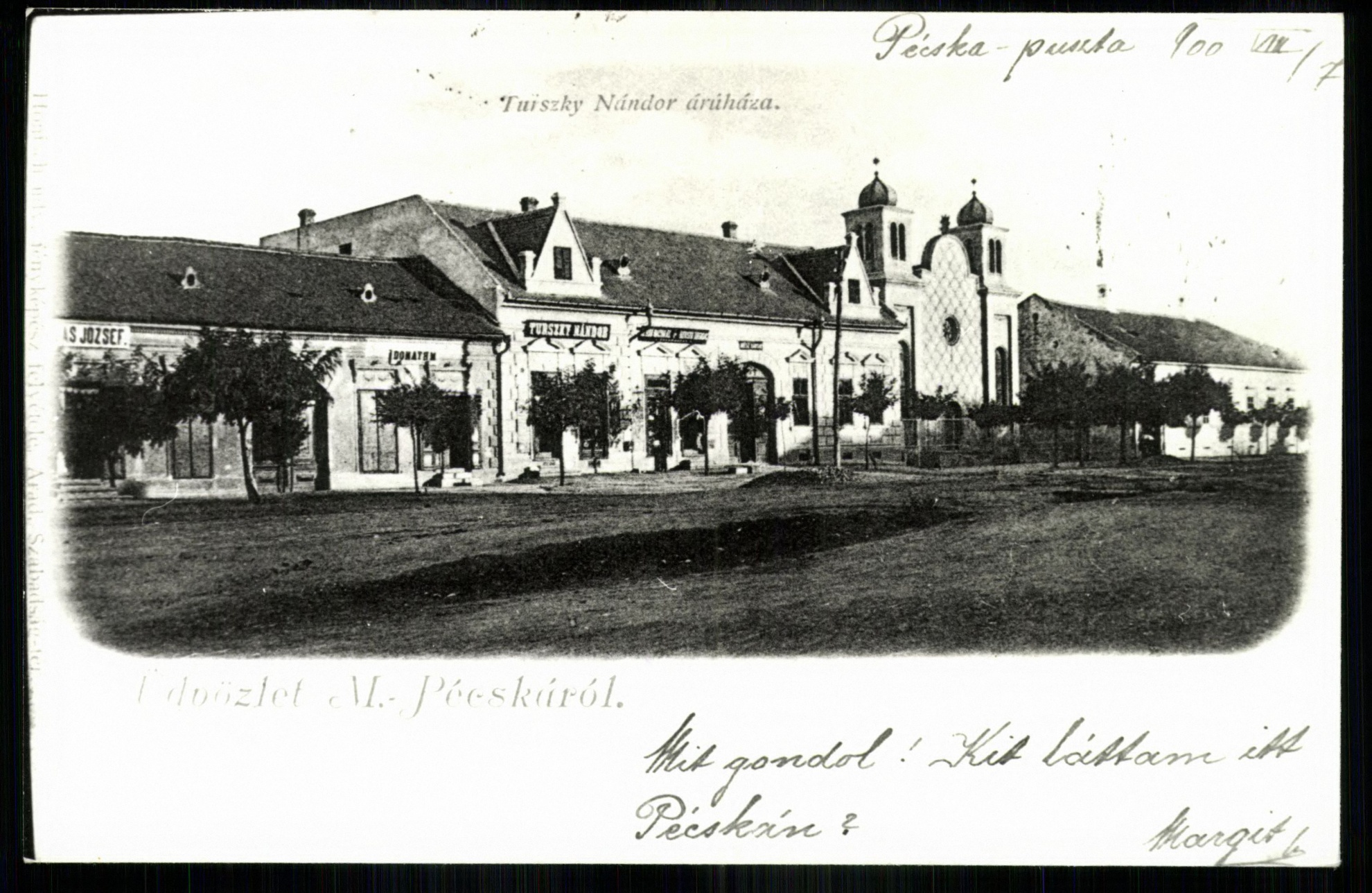 M.-Pécska; Tuiszky Nándor áruháza (Magyar Kereskedelmi és Vendéglátóipari Múzeum CC BY-NC-ND)