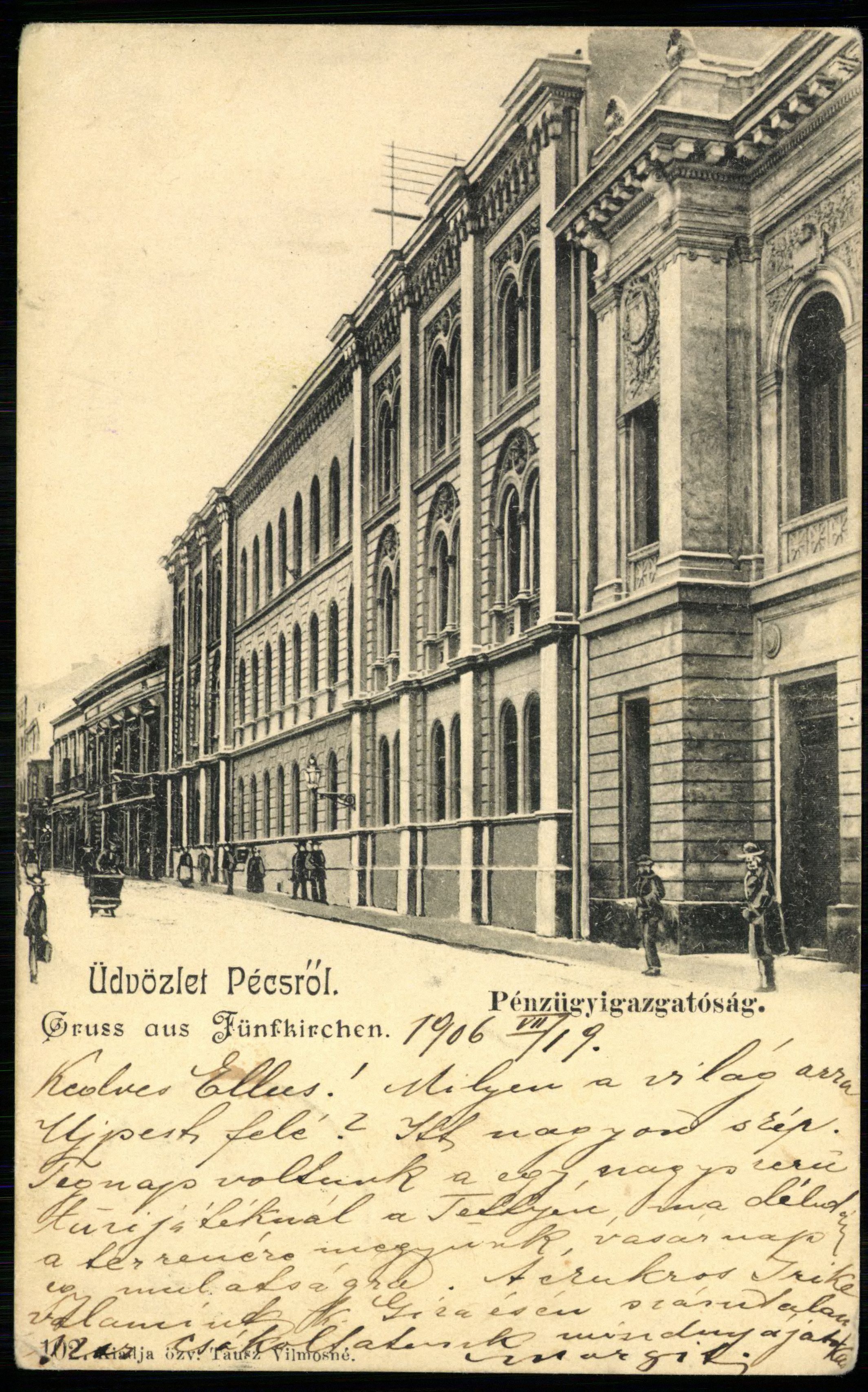 Pécs; Pénzügyigazgatóság (Magyar Kereskedelmi és Vendéglátóipari Múzeum CC BY-NC-ND)