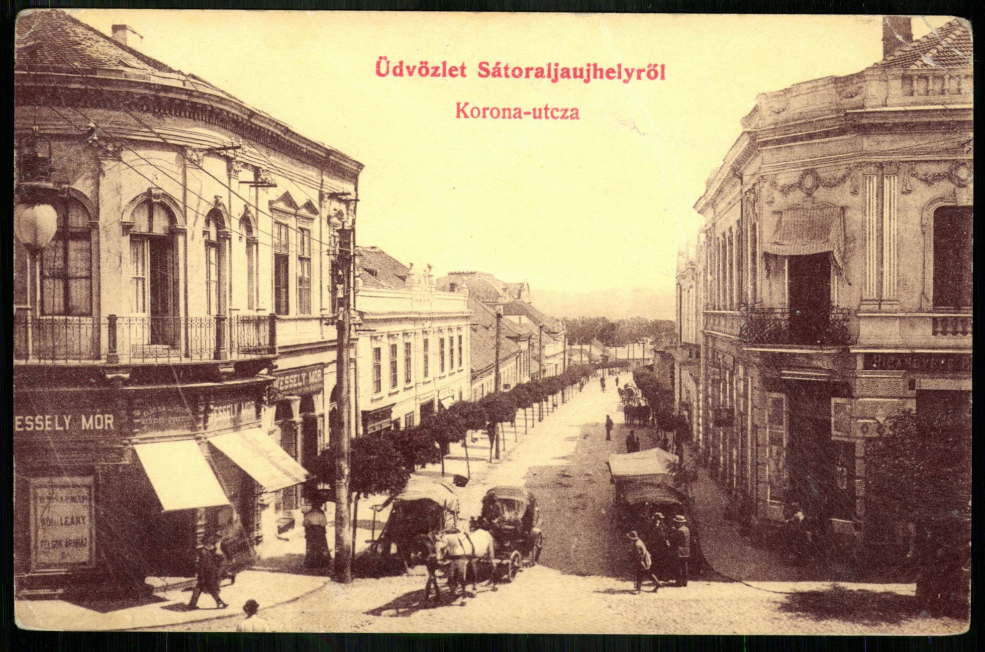 Sátoraljaújhely; Korona utca (Magyar Kereskedelmi és Vendéglátóipari Múzeum CC BY-NC-ND)