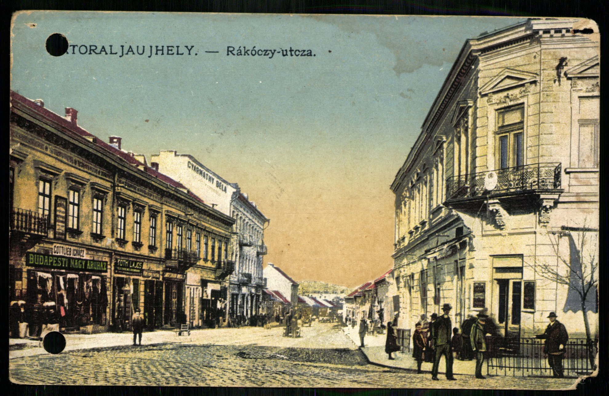 Sátoraljaújhely; Rákóczi utca (Magyar Kereskedelmi és Vendéglátóipari Múzeum CC BY-NC-ND)
