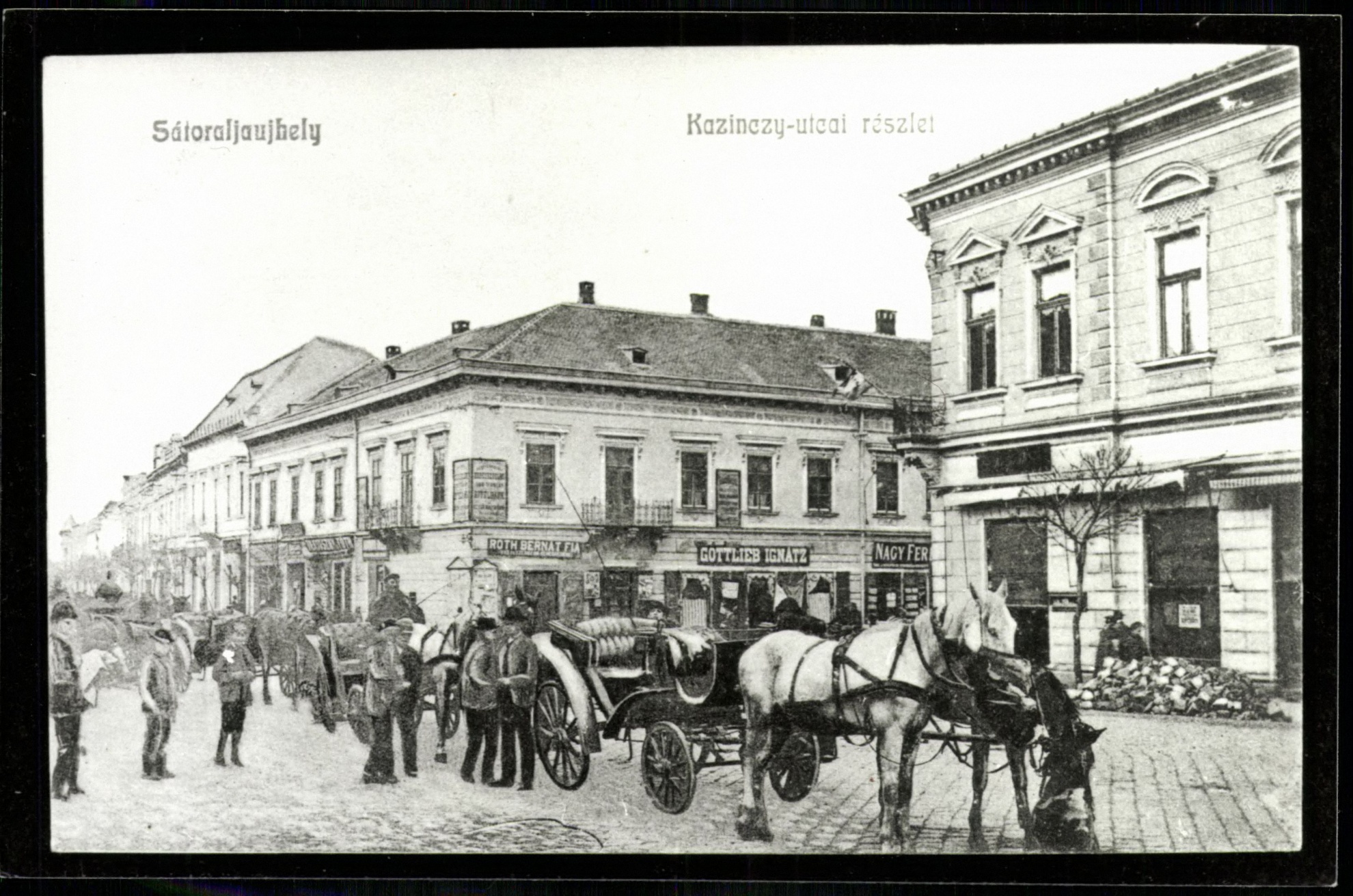 Sátoraljaújhely; Kazinczy utcai részlet (Magyar Kereskedelmi és Vendéglátóipari Múzeum CC BY-NC-ND)