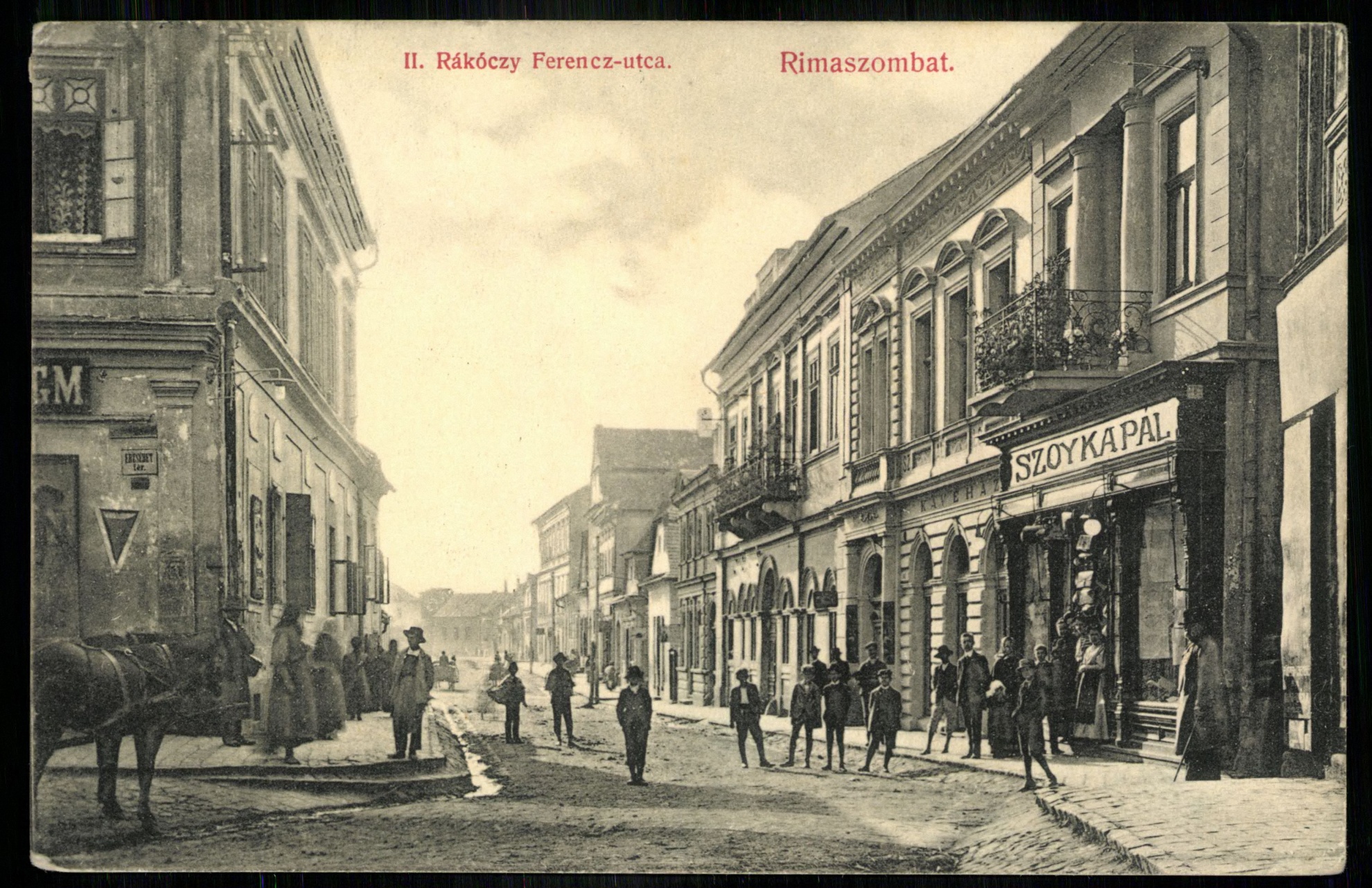 Rimaszombat; II. Rákóczi Ferenc utca (Magyar Kereskedelmi és Vendéglátóipari Múzeum CC BY-NC-ND)