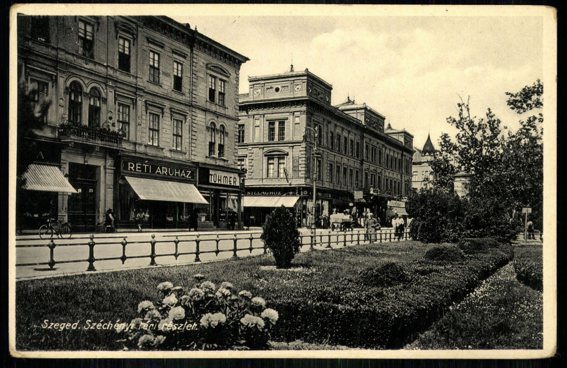 Szeged; Széchényi tér részlete (Magyar Kereskedelmi és Vendéglátóipari Múzeum CC BY-NC-ND)