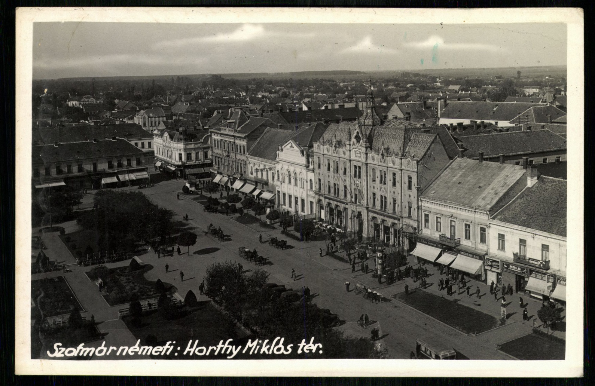 Szatmárnémeti; Horthy Miklós tér (Magyar Kereskedelmi és Vendéglátóipari Múzeum CC BY-NC-ND)