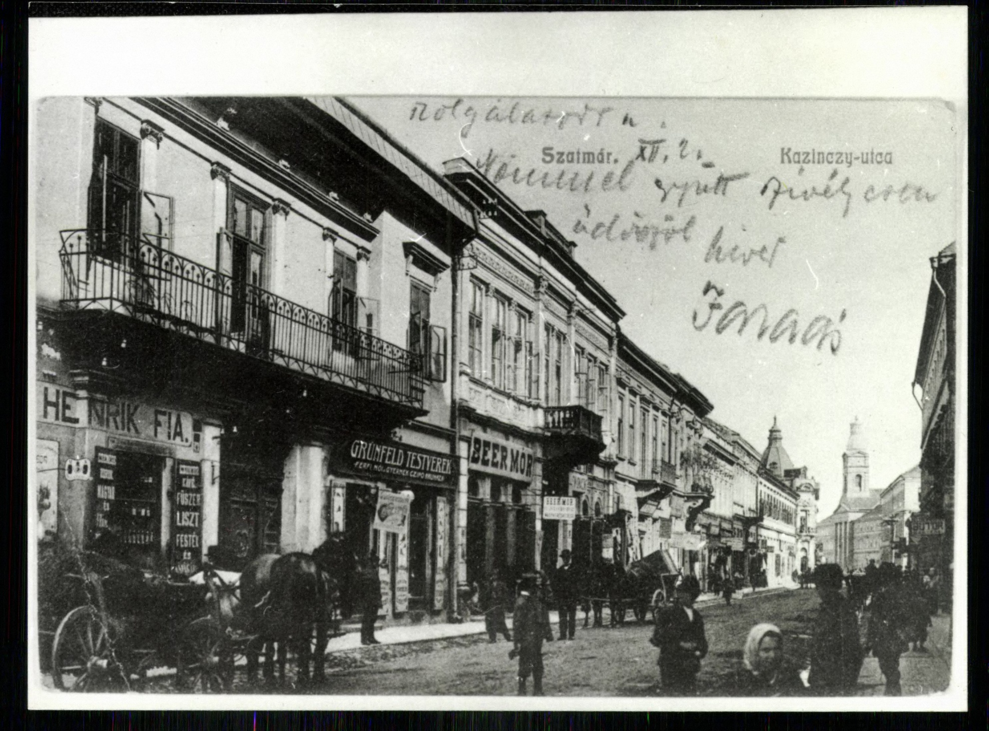 Szatmár; Kazinczy utca (Magyar Kereskedelmi és Vendéglátóipari Múzeum CC BY-NC-ND)