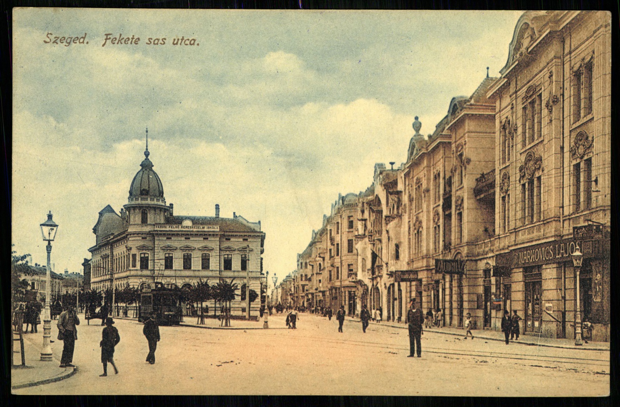 Szeged; Fekete Sas utca (Magyar Kereskedelmi és Vendéglátóipari Múzeum CC BY-NC-ND)