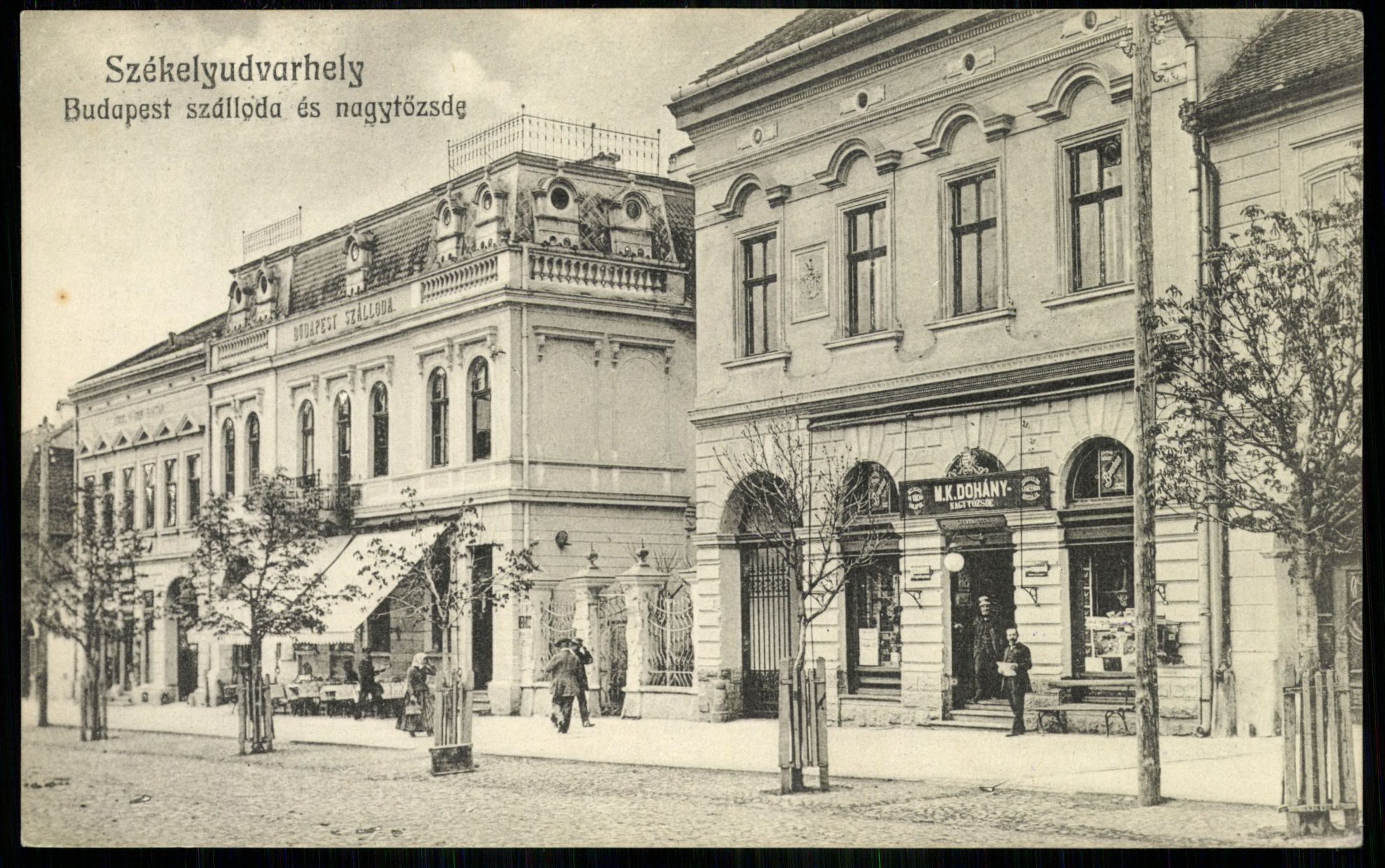Székelyudvarhely; Budapest szálloda és Nagytőzsde (Magyar Kereskedelmi és Vendéglátóipari Múzeum CC BY-NC-ND)