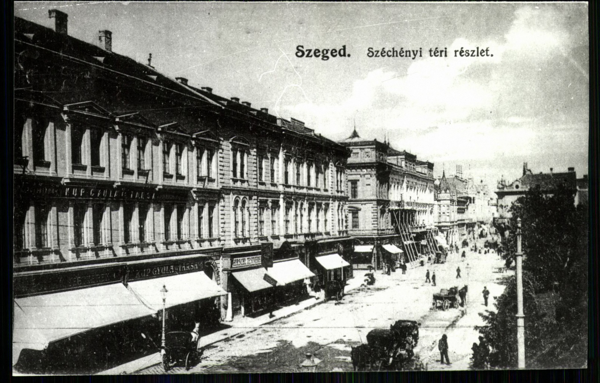 Szeged; Széchényi tér részlet (Magyar Kereskedelmi és Vendéglátóipari Múzeum CC BY-NC-ND)