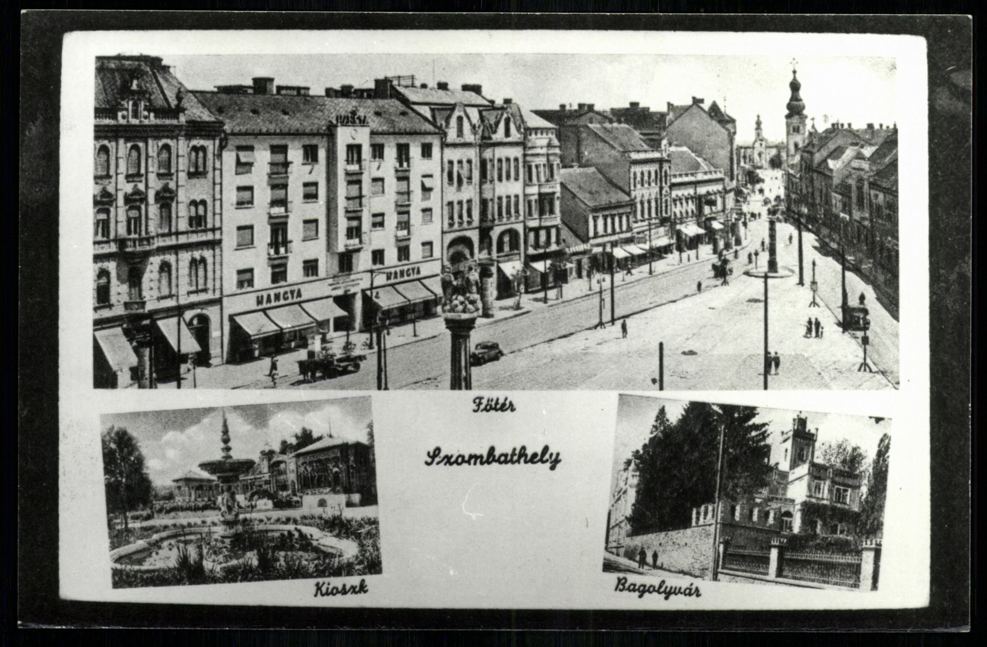 Szombathely; Főtér; Kioszk; Bagolyvár (Magyar Kereskedelmi és Vendéglátóipari Múzeum CC BY-NC-ND)