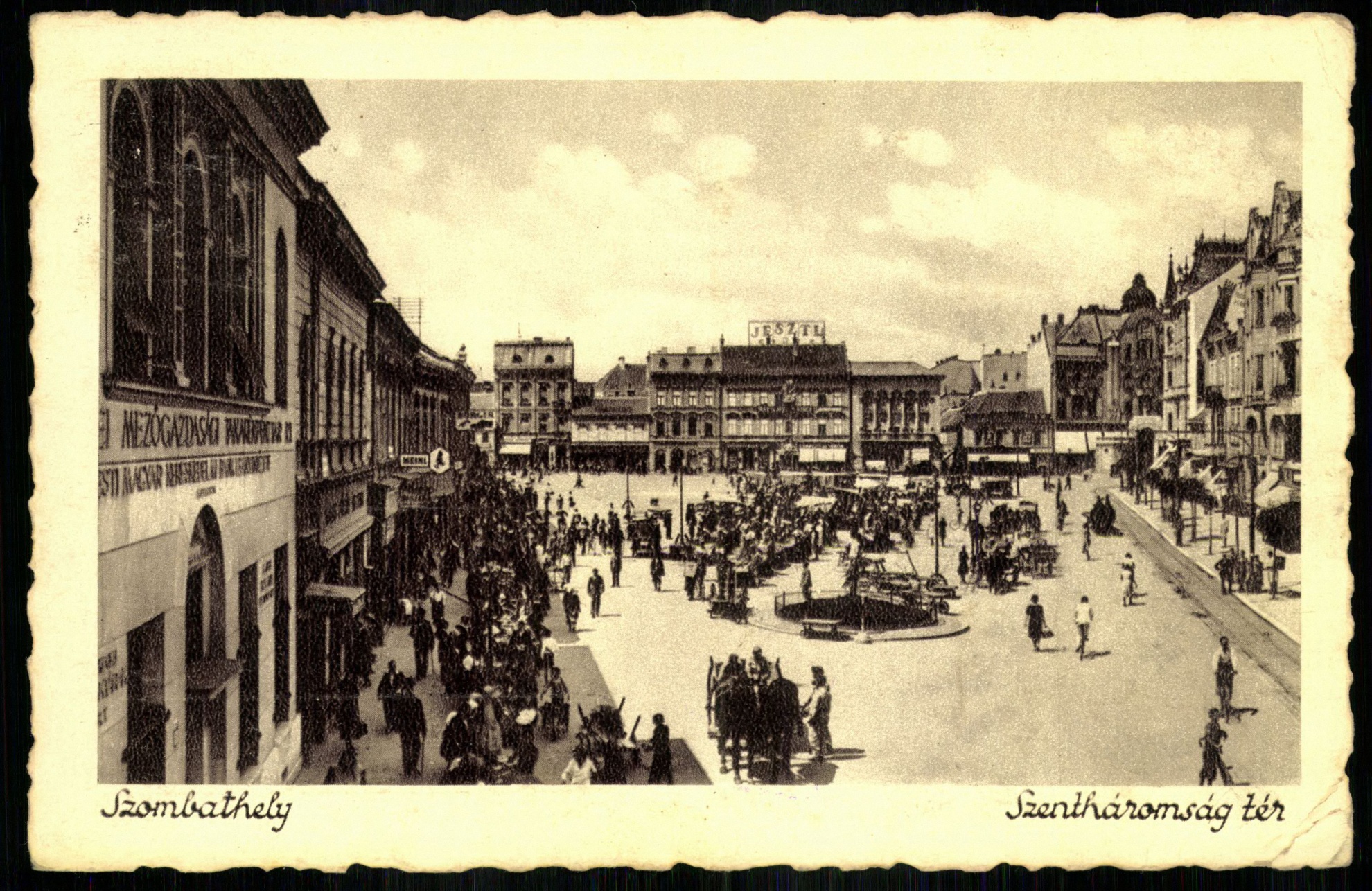 Szombathely; Szentháromság tér (Magyar Kereskedelmi és Vendéglátóipari Múzeum CC BY-NC-ND)