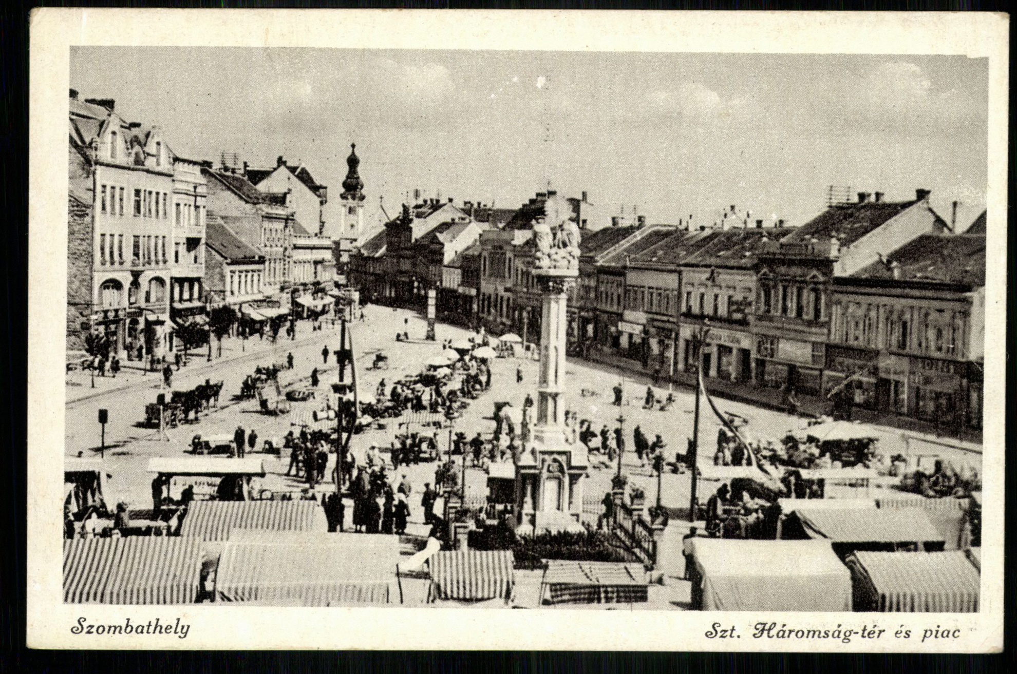 Szombathely; Szentháromság tér és piac (Magyar Kereskedelmi és Vendéglátóipari Múzeum CC BY-NC-ND)