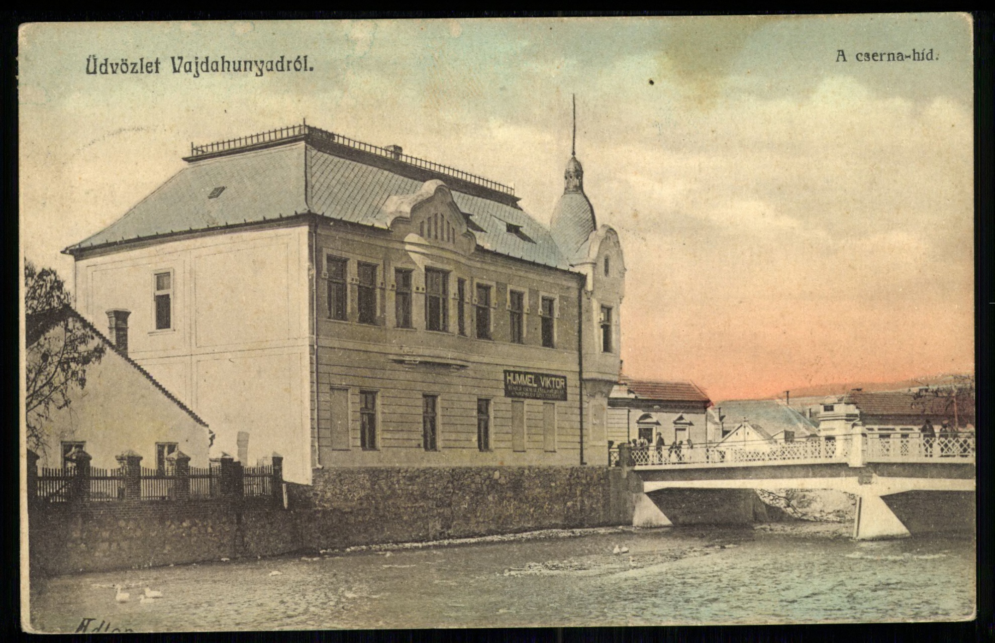 Vajdahunyad; A Cserna híd (Magyar Kereskedelmi és Vendéglátóipari Múzeum CC BY-NC-ND)