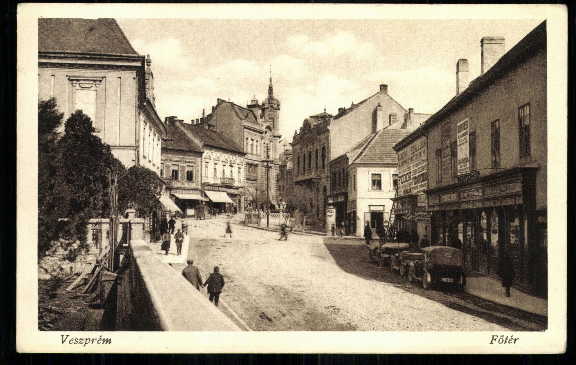 Veszprém; Főtér (Magyar Kereskedelmi és Vendéglátóipari Múzeum CC BY-NC-ND)