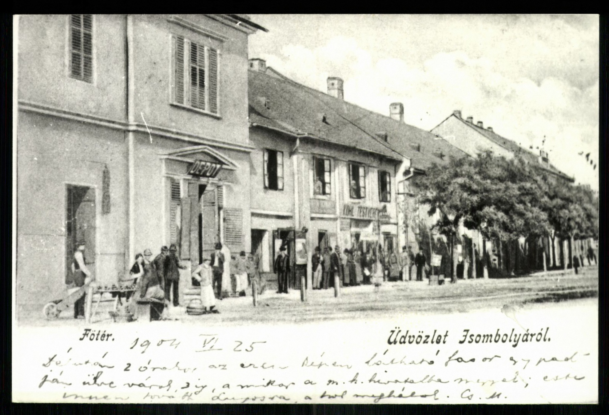 Zsombolya; Főtér (Magyar Kereskedelmi és Vendéglátóipari Múzeum CC BY-NC-ND)