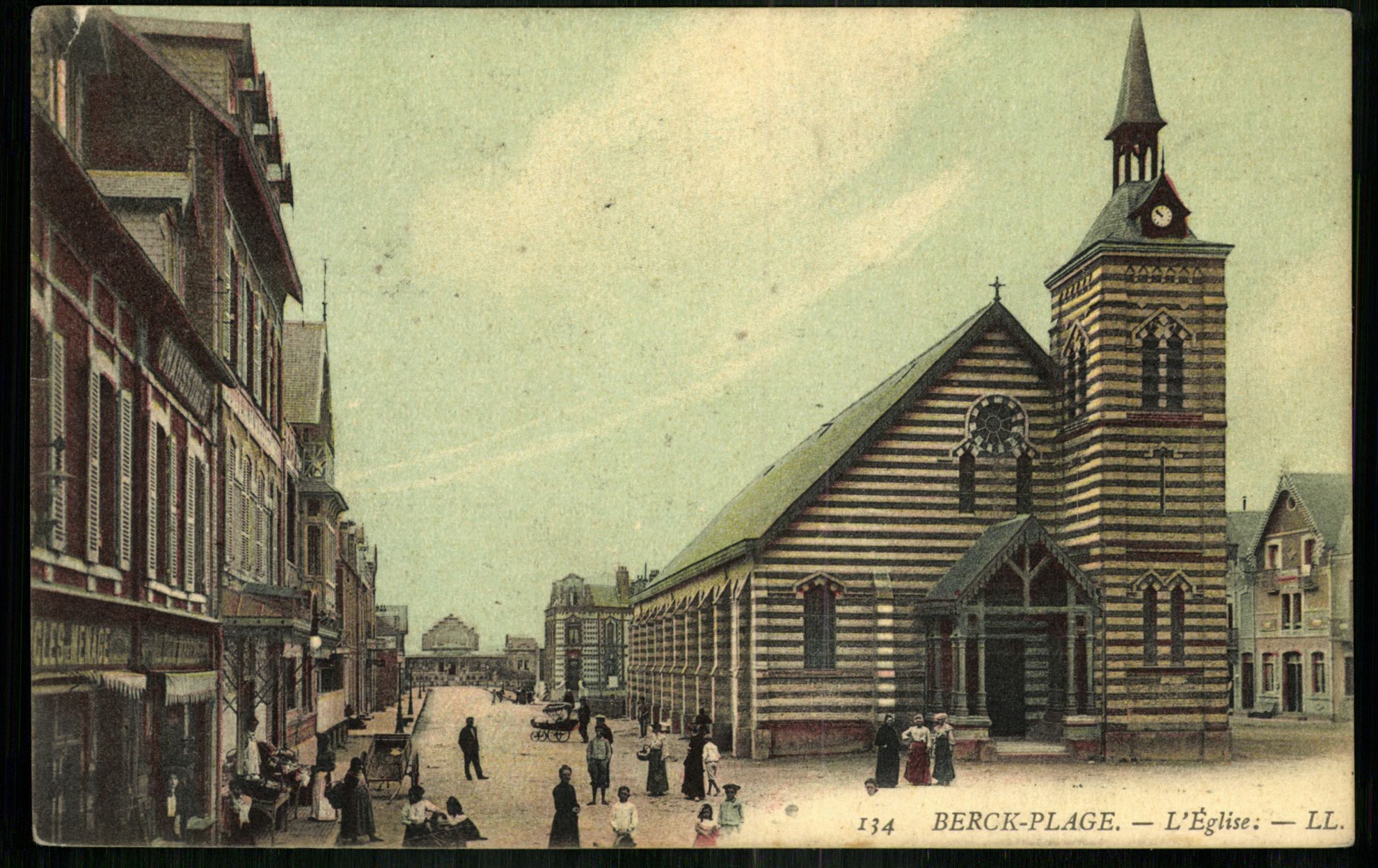 Berck-Plage - L&rsquo;Église: - LL. (Magyar Kereskedelmi és Vendéglátóipari Múzeum CC BY-NC-ND)