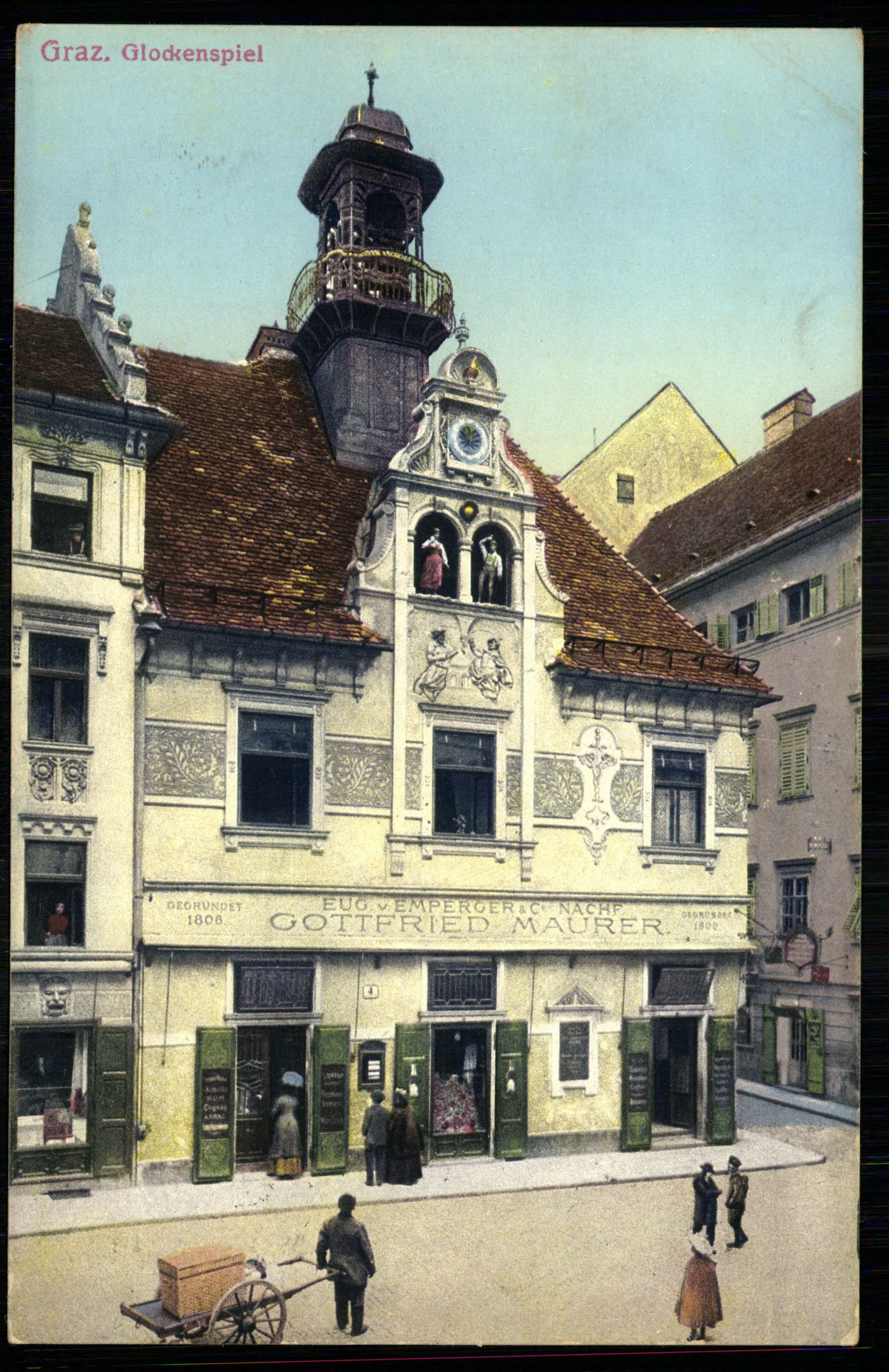 Graz; Glockenspiel (Magyar Kereskedelmi és Vendéglátóipari Múzeum CC BY-NC-ND)