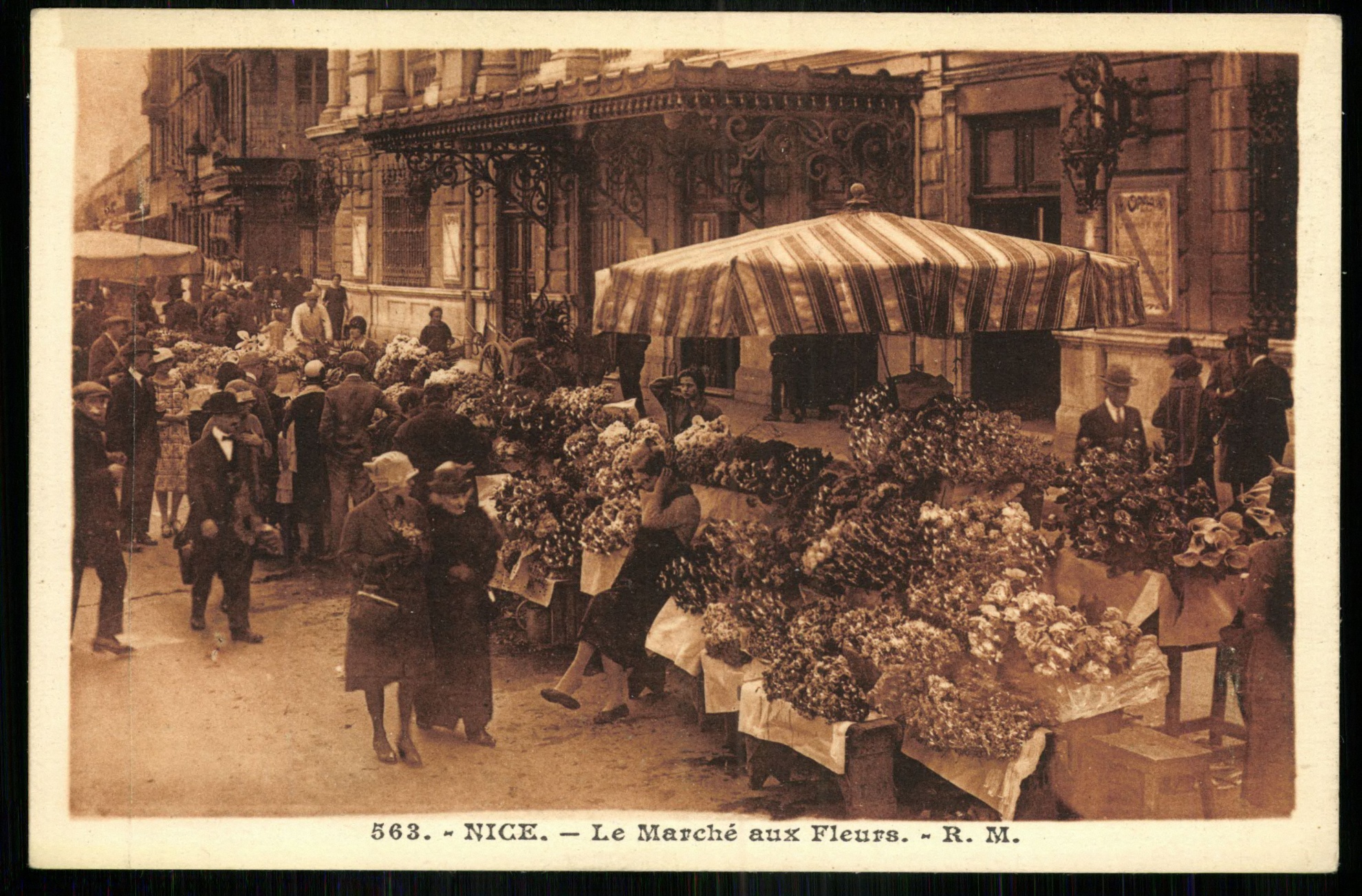 Nice; Le Marché aux Fleurs - R. M. (Magyar Kereskedelmi és Vendéglátóipari Múzeum CC BY-NC-ND)
