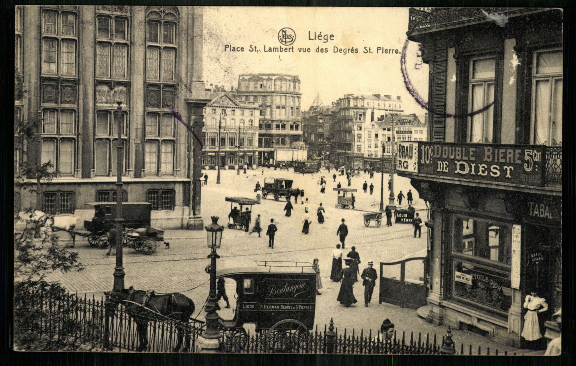 Liége; Place St. Lambert vue des Degrés St. Pierre (Magyar Kereskedelmi és Vendéglátóipari Múzeum CC BY-NC-ND)
