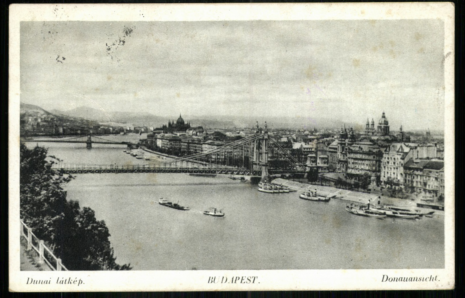 Budapest; Dunai látkép (Magyar Kereskedelmi és Vendéglátóipari Múzeum CC BY-NC-ND)