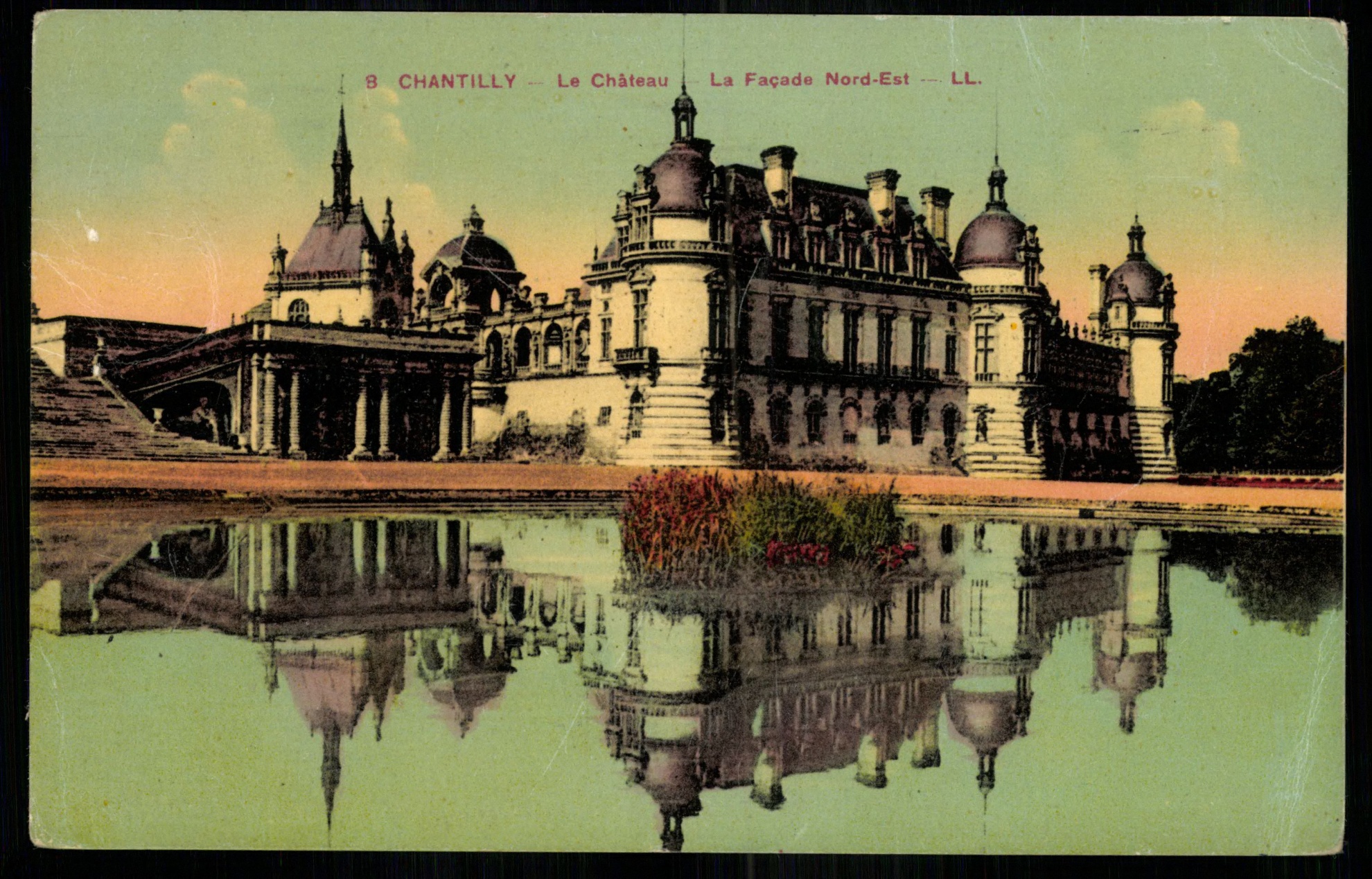 Chantilly; La Château La Façade Nord-Est - LL. (Magyar Kereskedelmi és Vendéglátóipari Múzeum CC BY-NC-ND)
