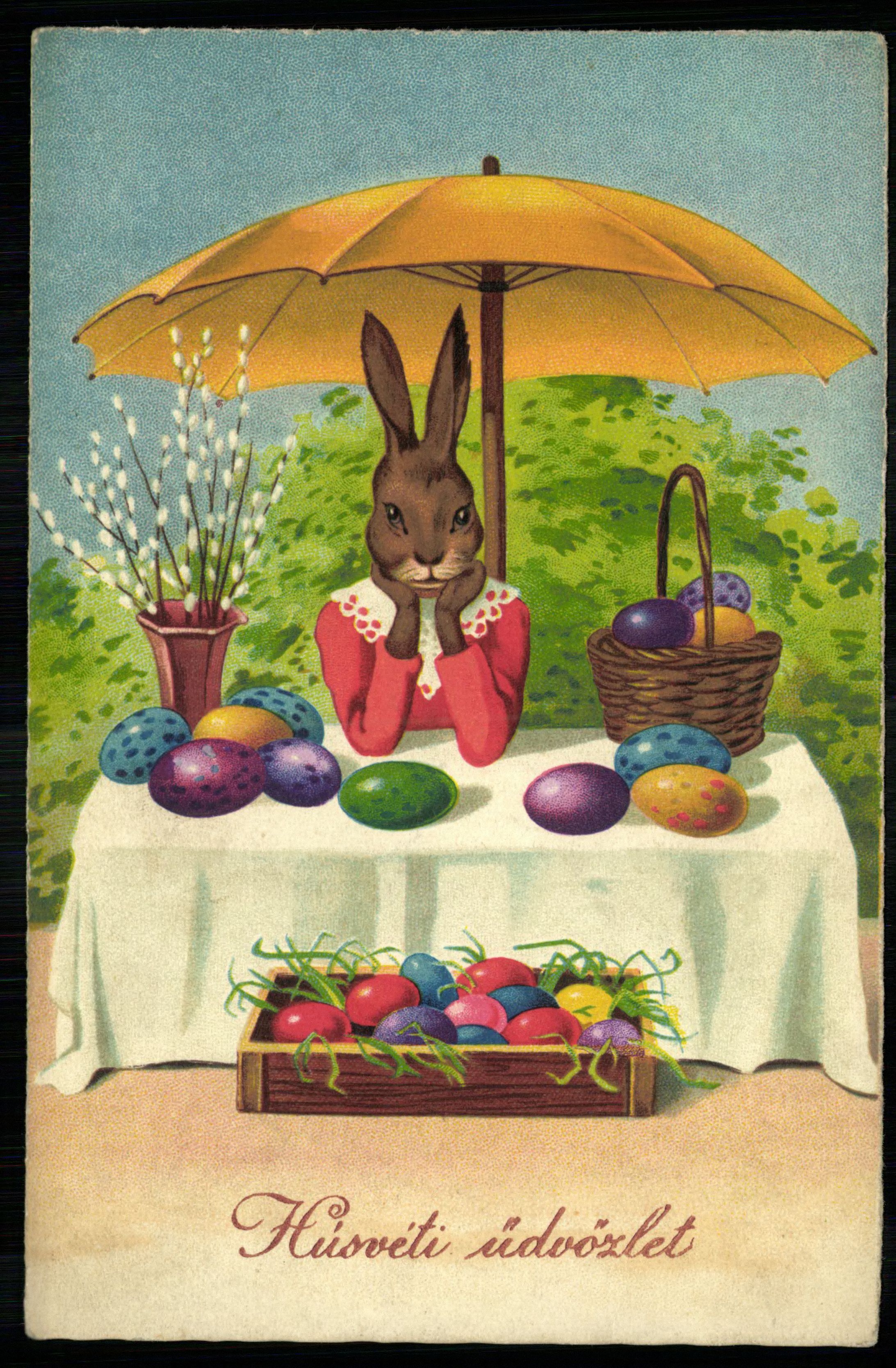 Húsvéti üdvözlet (Magyar Kereskedelmi és Vendéglátóipari Múzeum CC BY-NC-ND)