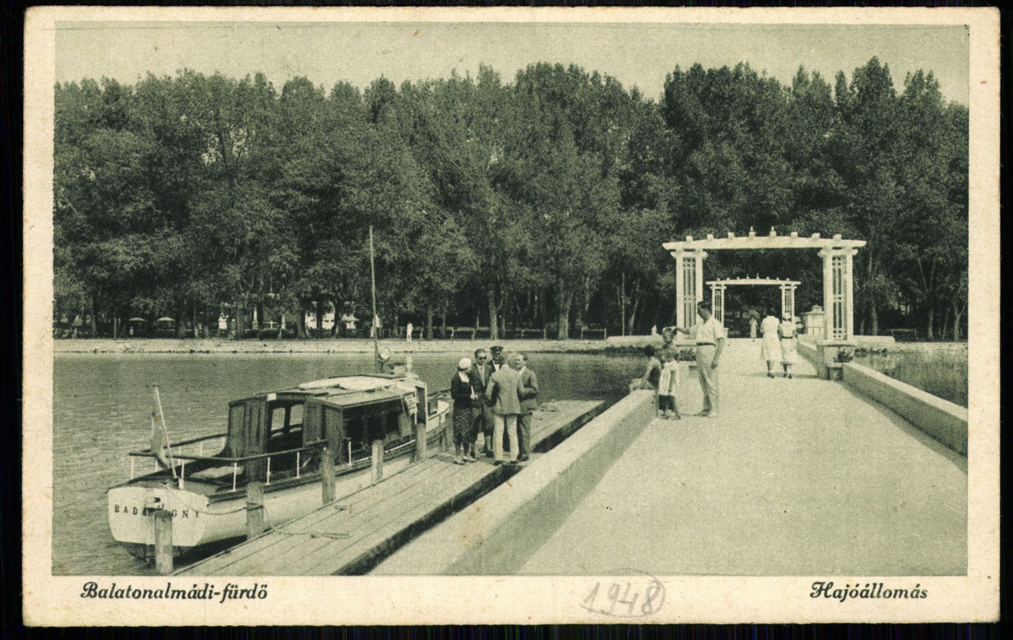 Balatonalmádi-fürdő; Hajóállomás (Magyar Kereskedelmi és Vendéglátóipari Múzeum CC BY-NC-ND)