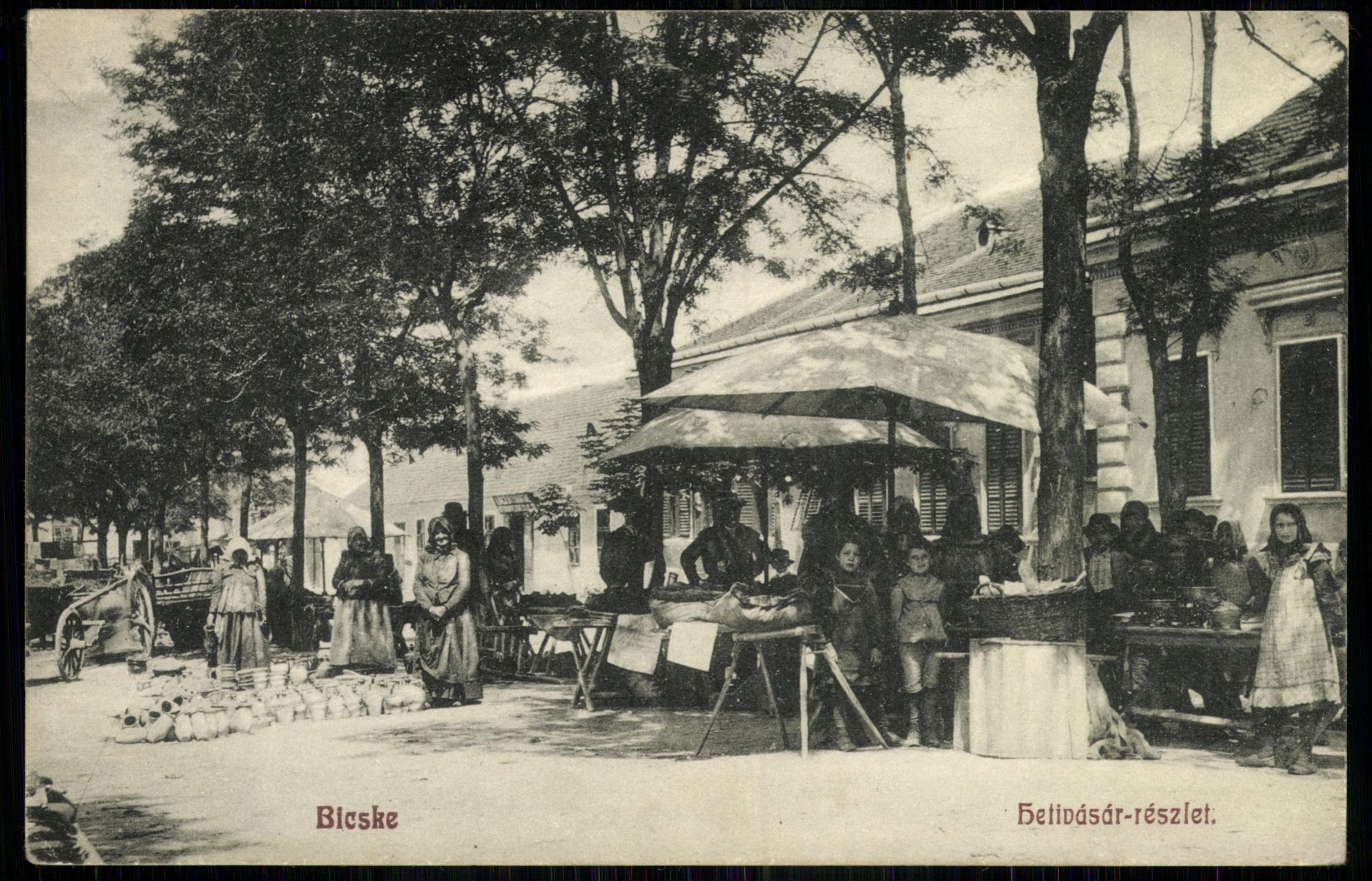 Bicske; Hetivásár részlet (Magyar Kereskedelmi és Vendéglátóipari Múzeum CC BY-NC-ND)