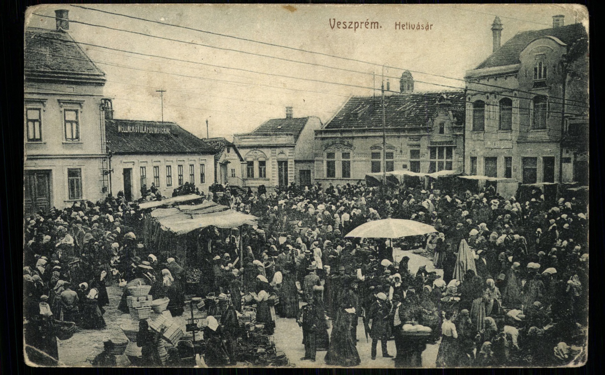 Veszprém; Hetivásár (Magyar Kereskedelmi és Vendéglátóipari Múzeum CC BY-NC-ND)