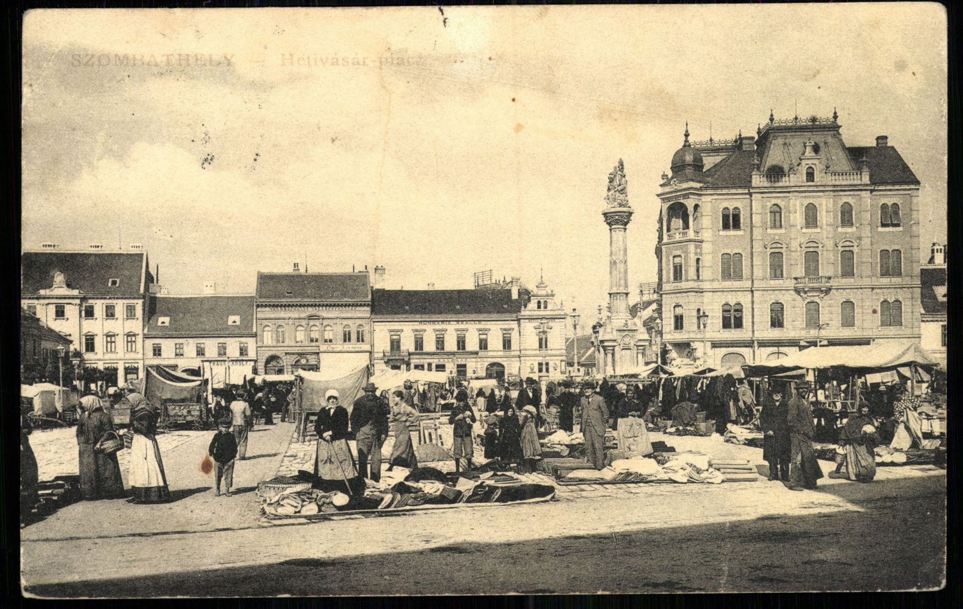 Szombathely; Hetivásár piac (Magyar Kereskedelmi és Vendéglátóipari Múzeum CC BY-NC-ND)