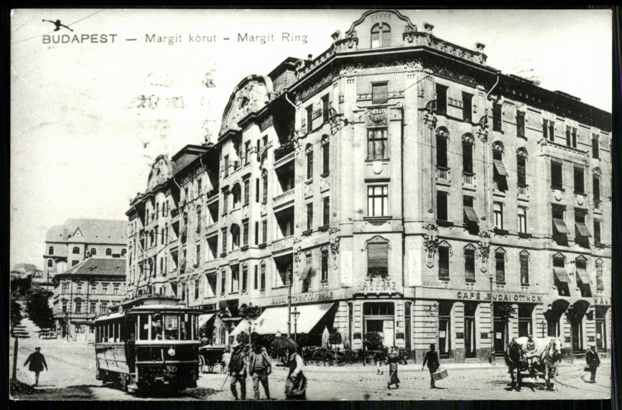 Budapest Margit körút. Budai Otthon Kávéház (Magyar Kereskedelmi és Vendéglátóipari Múzeum CC BY-NC-ND)