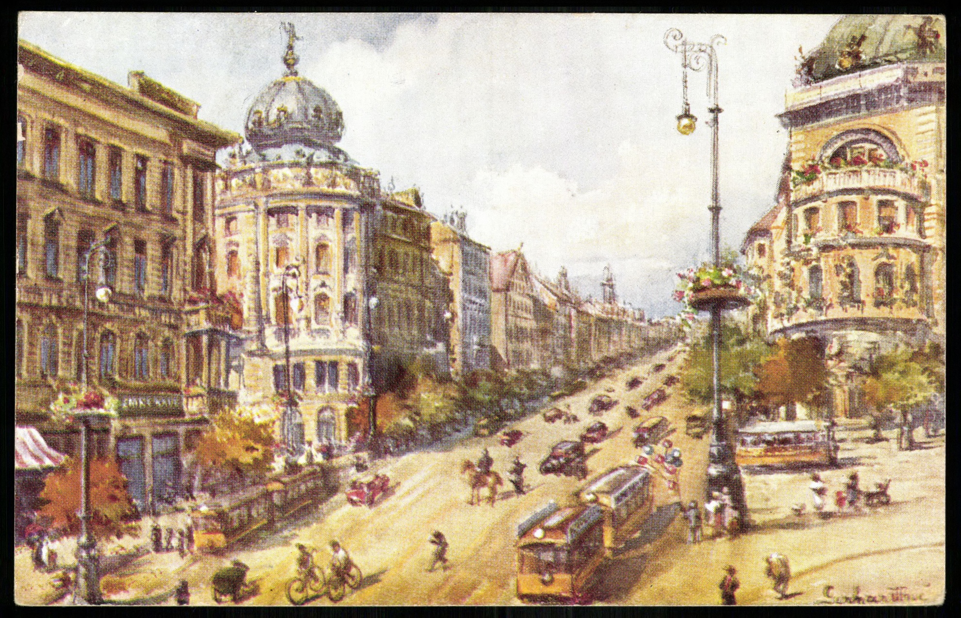 Budapest Rákóczi út. Balra az EMKE (Magyar Kereskedelmi és Vendéglátóipari Múzeum CC BY-NC-ND)