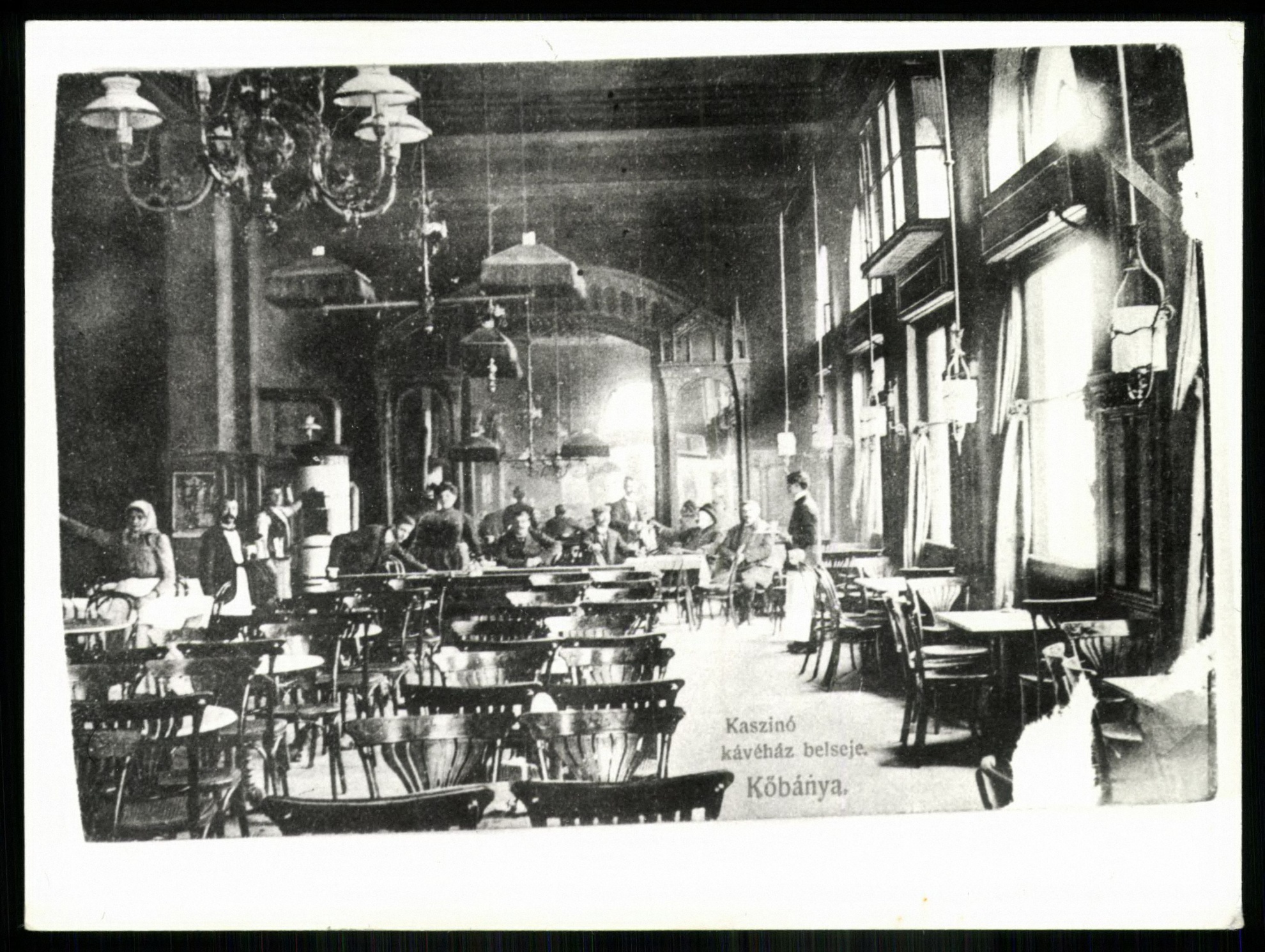 Kaszinó kávéház belseje. Kőbánya (Magyar Kereskedelmi és Vendéglátóipari Múzeum CC BY-NC-ND)