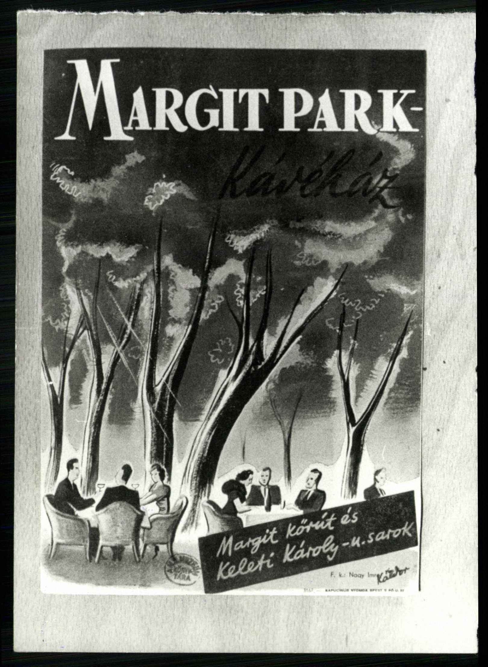 Margit Park. Margit körút és Keleti Károly utca sarok (Magyar Kereskedelmi és Vendéglátóipari Múzeum CC BY-NC-ND)