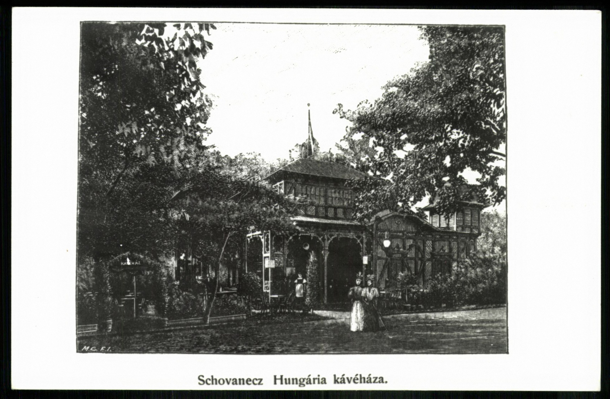 Schonavecz Hungária kávéháza (Magyar Kereskedelmi és Vendéglátóipari Múzeum CC BY-NC-ND)