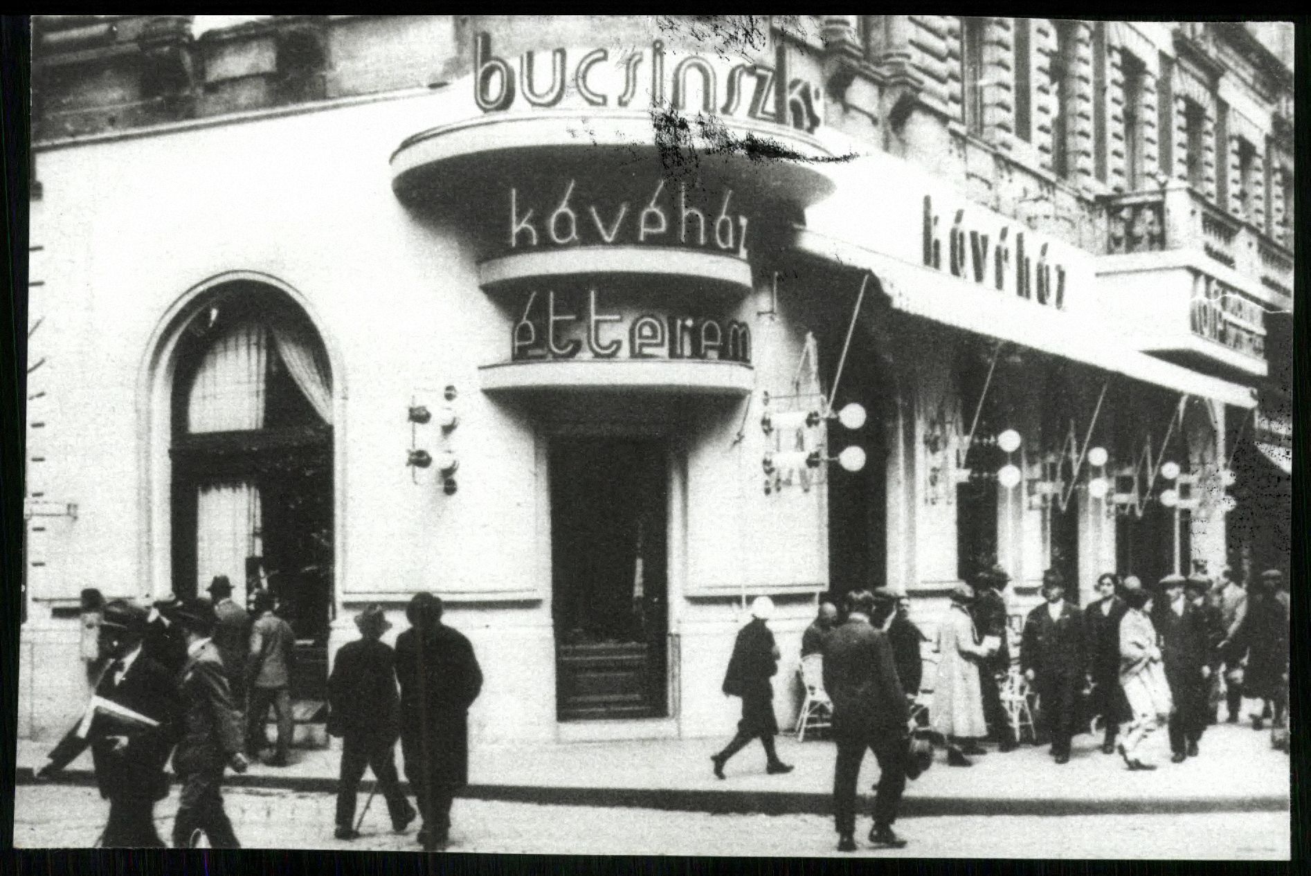 Bucsinszky Kávéház (Magyar Kereskedelmi és Vendéglátóipari Múzeum CC BY-NC-ND)